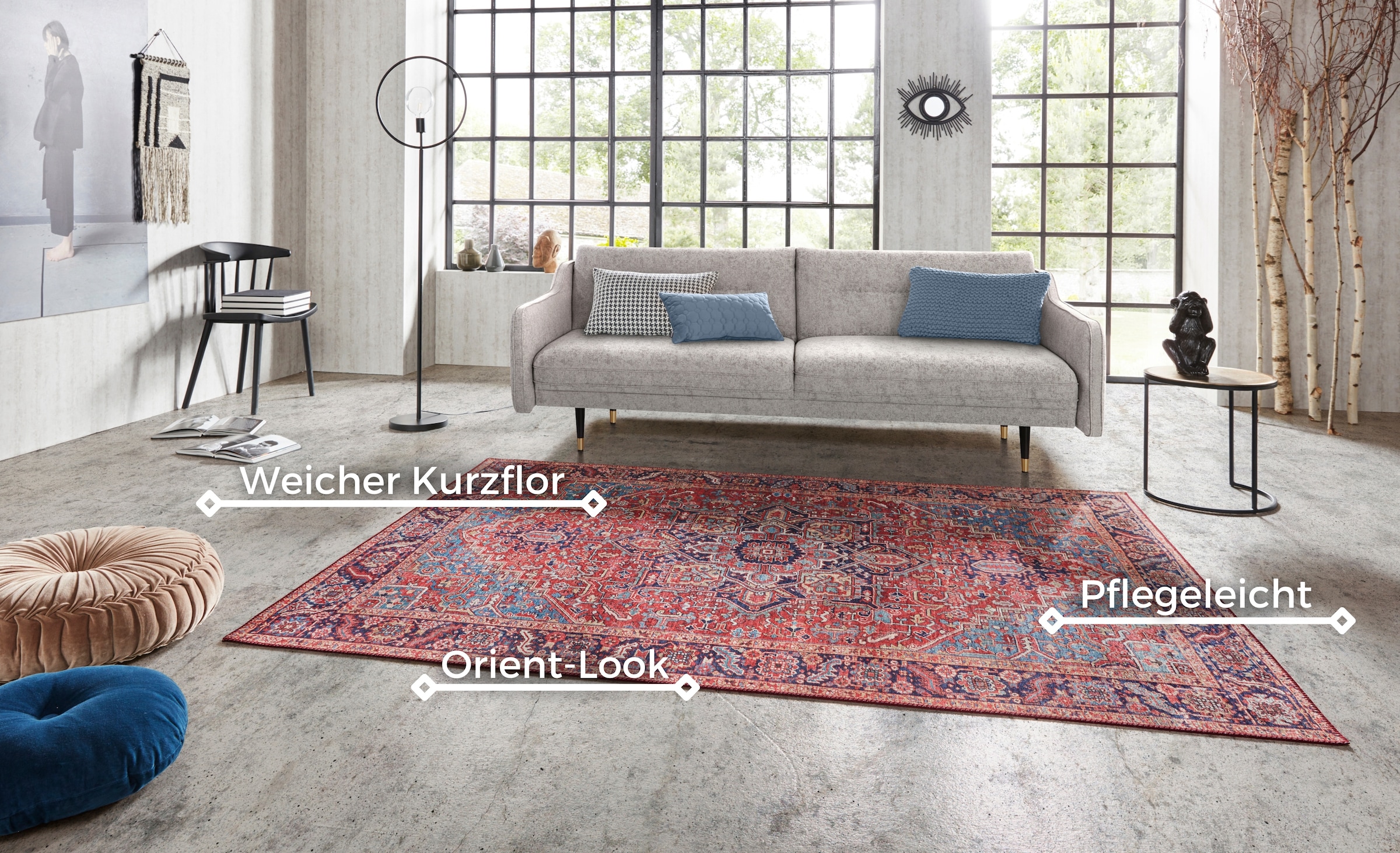 HANSE Home Teppich »Amata«, rechteckig, 5 mm Höhe, Orientalisch, Läufer, Vintage, Wohnzimmer, Schlafzimmer, Esszimmer