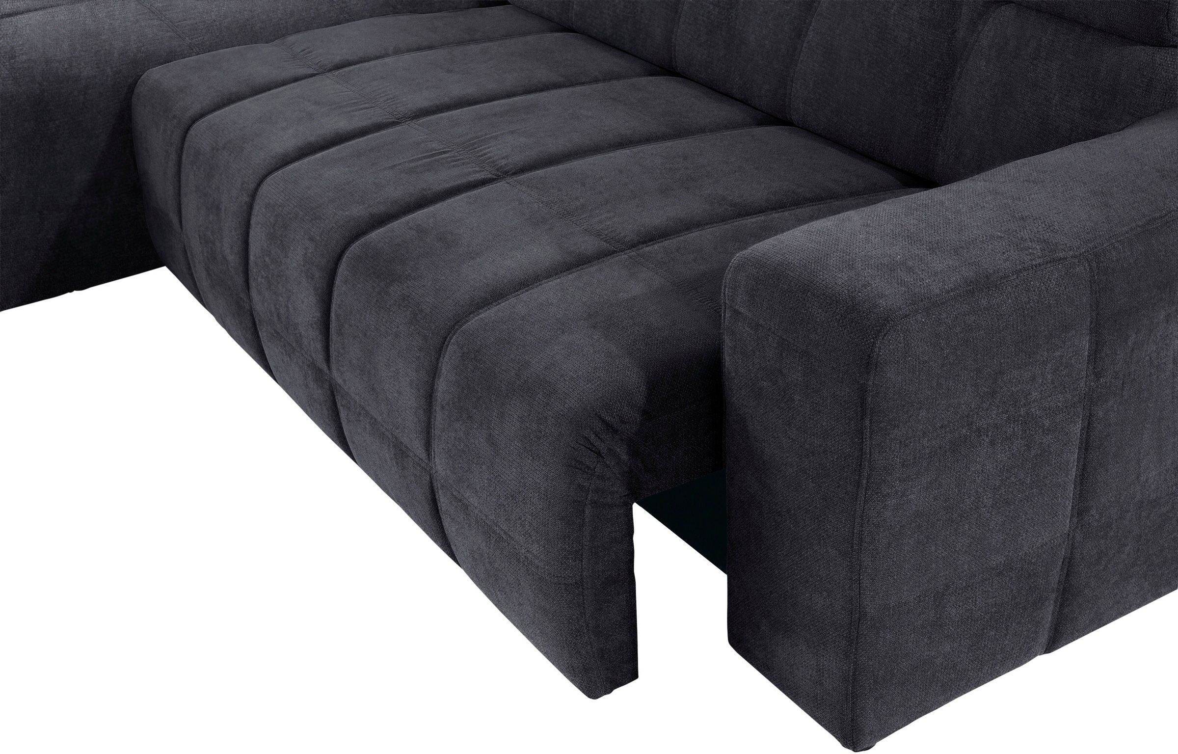 DOMO collection Ecksofa »Brandon große Ausführung B/T/H: 289/177/80 cm, auch in Leder und Cord«, mit Kopfteilverstellung, wahlweise Sitztiefenverstellung, L-Form