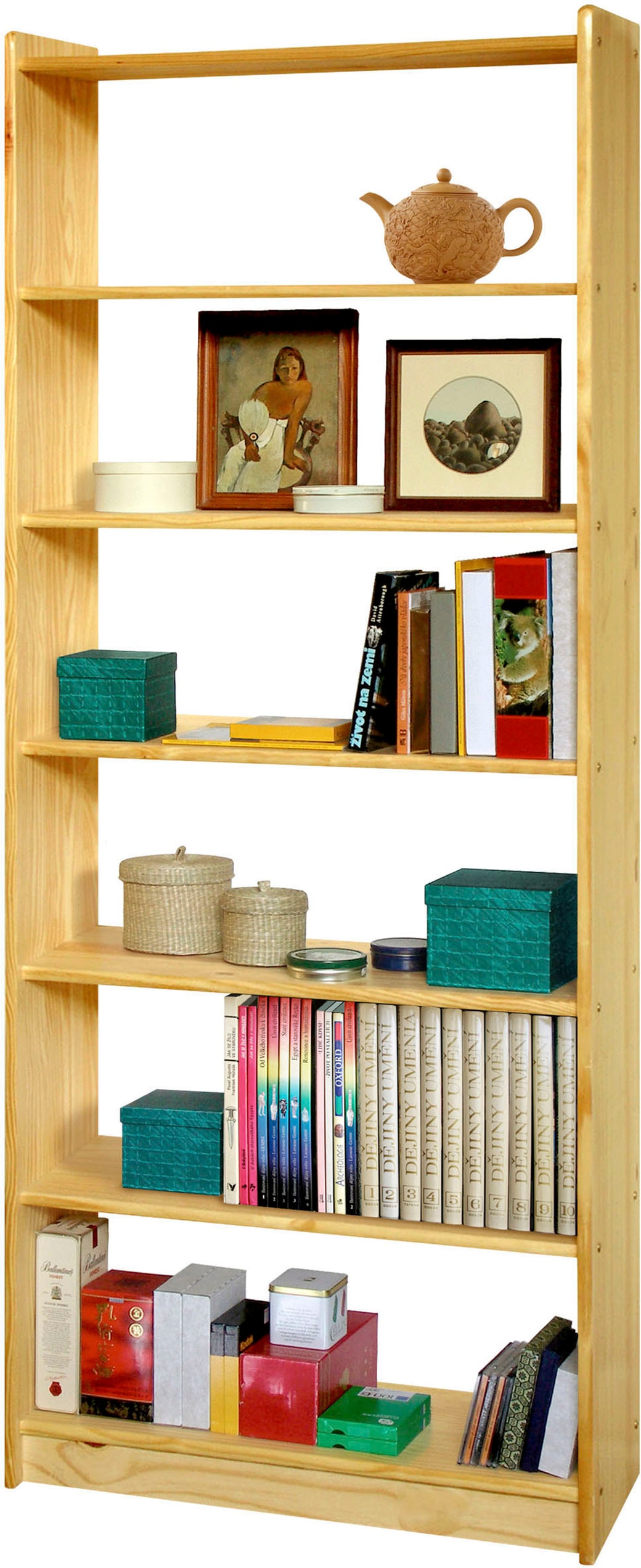 Home affaire Bücherregal, (1 St.), gefertigt aus massivem Kiefernholz