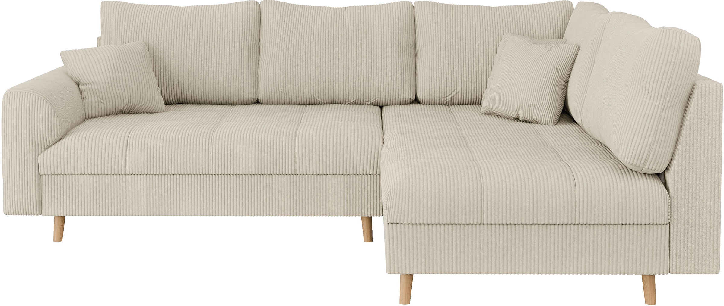 Home affaire Ecksofa »CHARRE L-Form mit Ottomane, Maße B/T/H: 231/161/81 cm günstig online kaufen