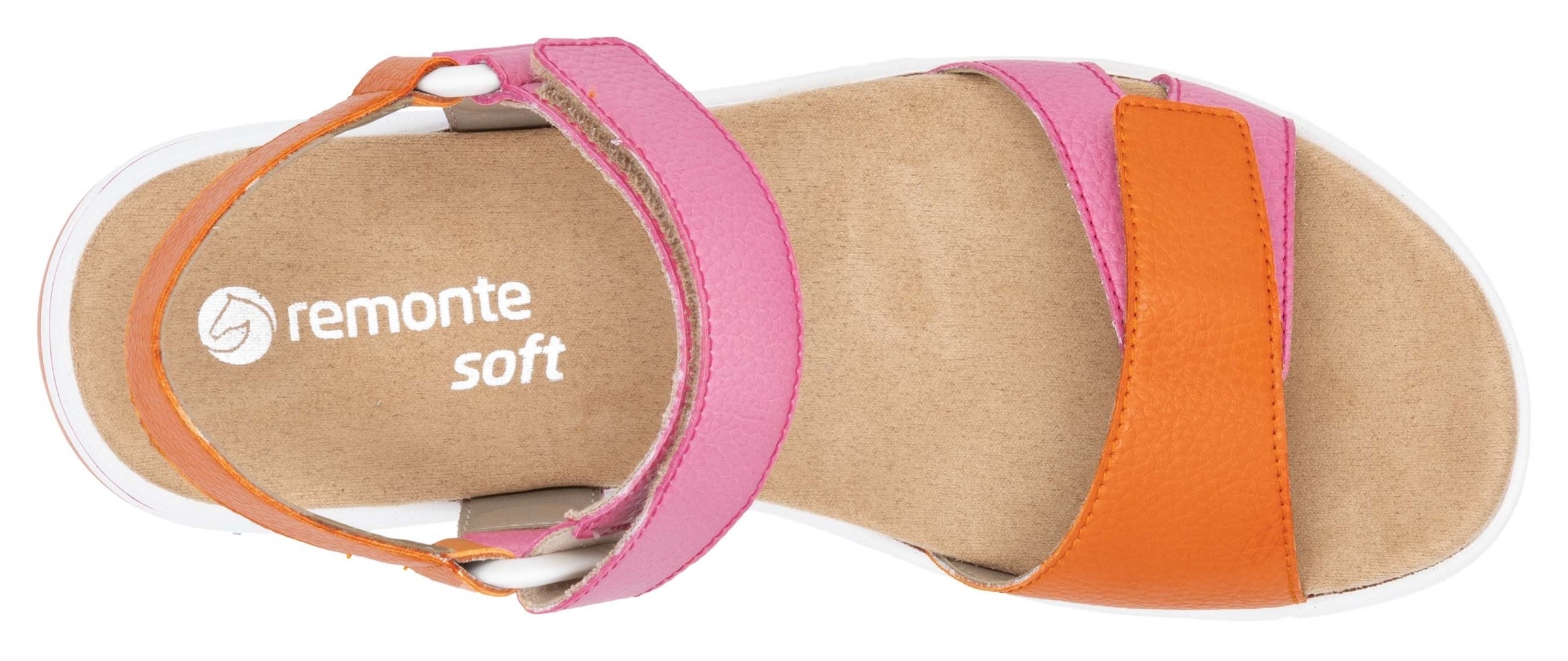 Remonte Riemchensandale »Elisabeth Hurley-Collection«, Keilabsatz, Klettschuh, Sandalette mit Plateausohle