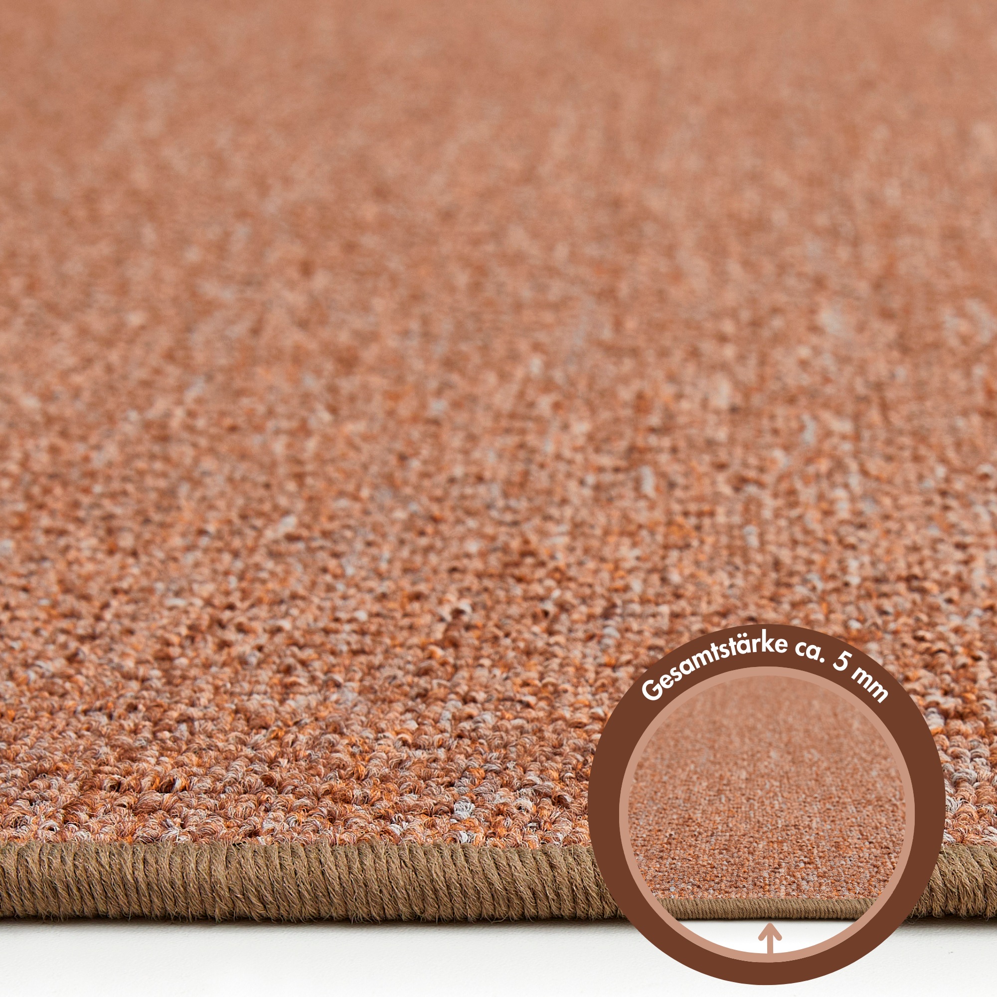 Andiamo Teppich »Luton, Made in Germany«, rechteckig, 5 mm Höhe, melierte O günstig online kaufen