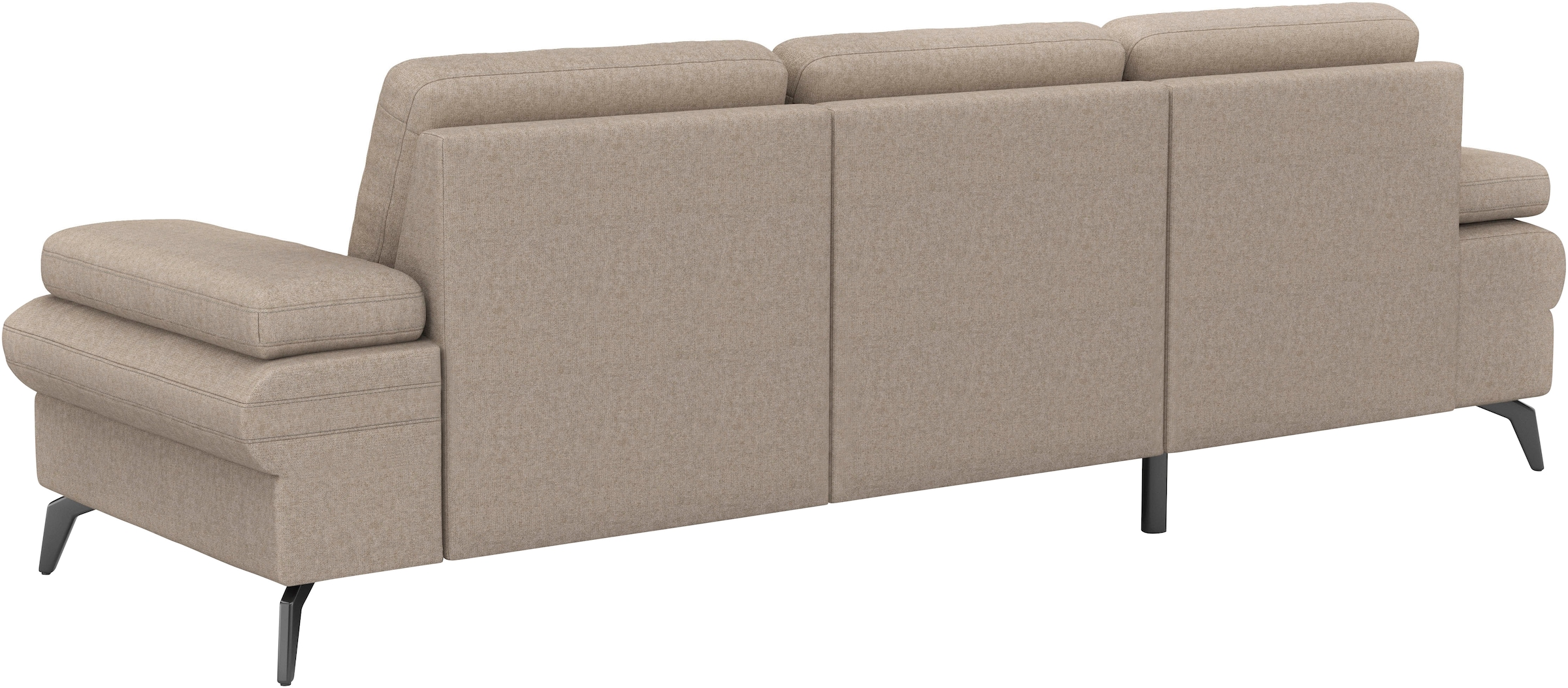 sit&more Ecksofa »Morris Jubi L-Form«, inkl. Armteilfunktion und 1 Zierkissen, wahlweise mit Bettfunktion