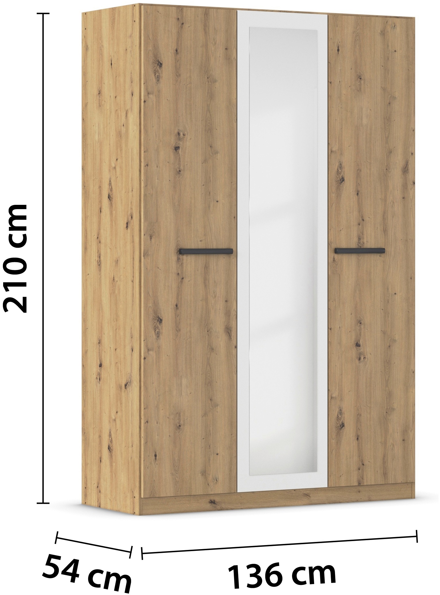 rauch Drehtürenschrank »Kleiderschrank Schrank Garderobe Garderobenschrank Stauraumwunder MODI«, optional mit Spiegel MADE IN GERMANY