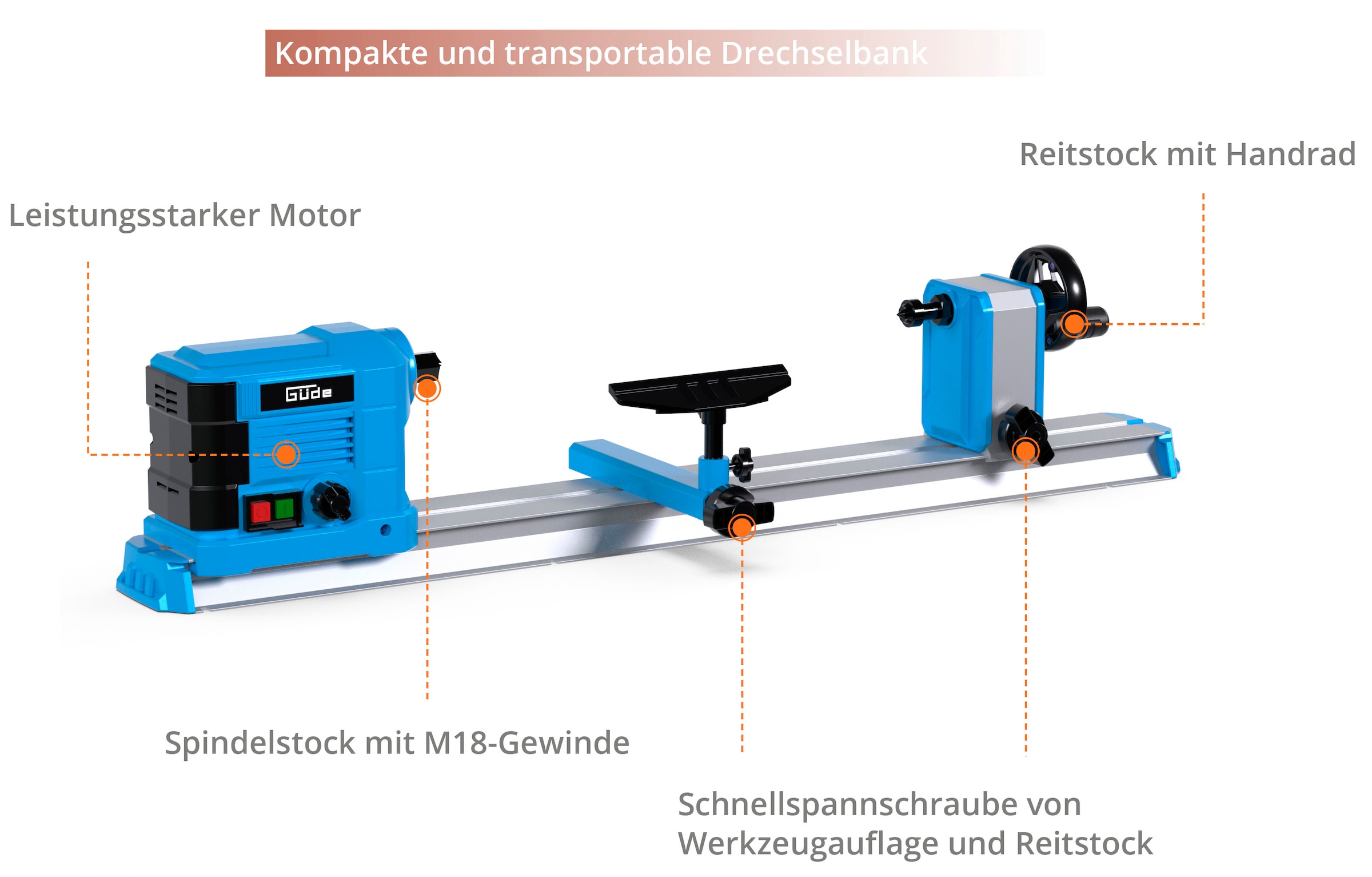 Güde Drechselbank »Drechselmaschine GDM 600« 1 tlg.