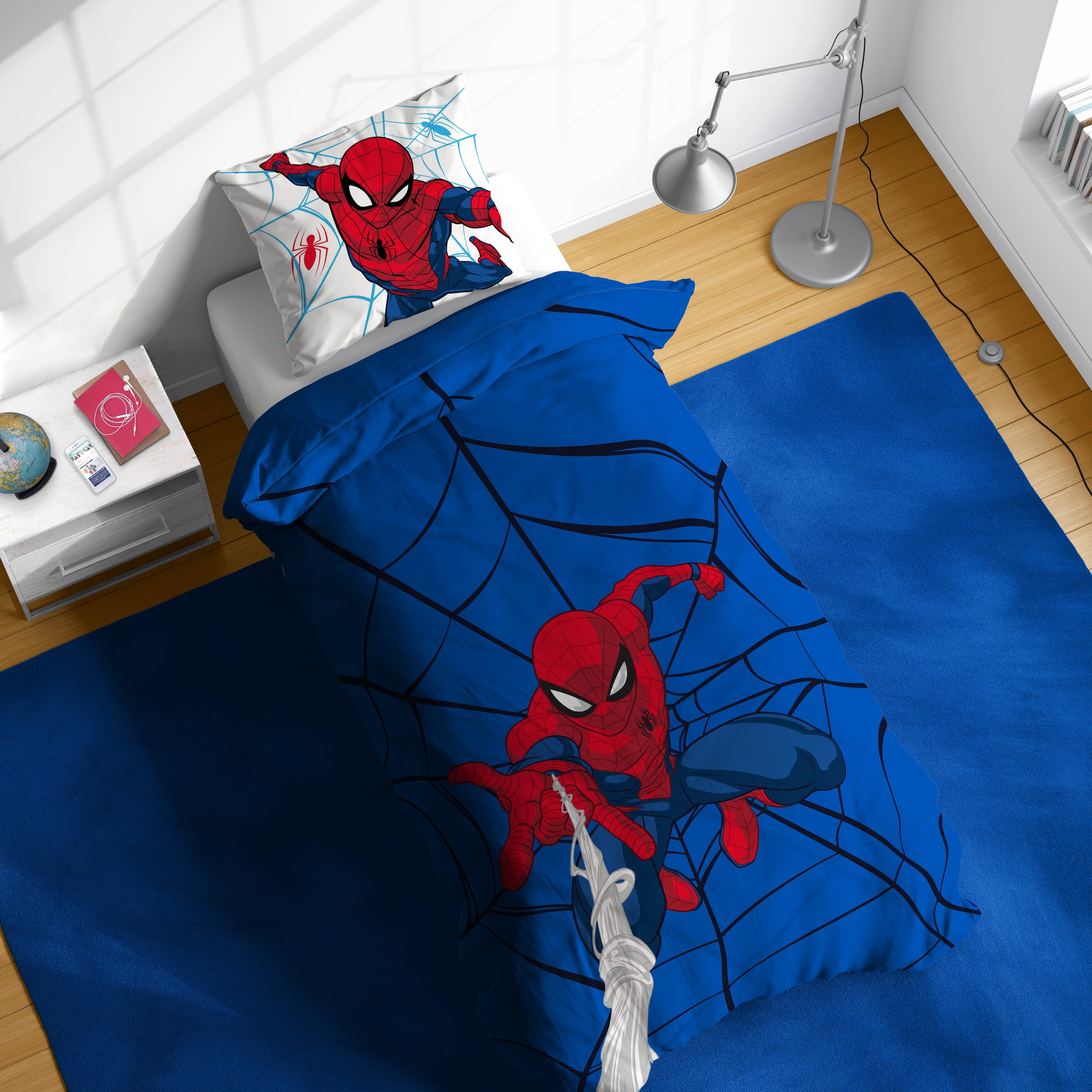 Spiderman Kinderbettwäsche »SpiderMan Webtastic« 2 100% Baumwolle