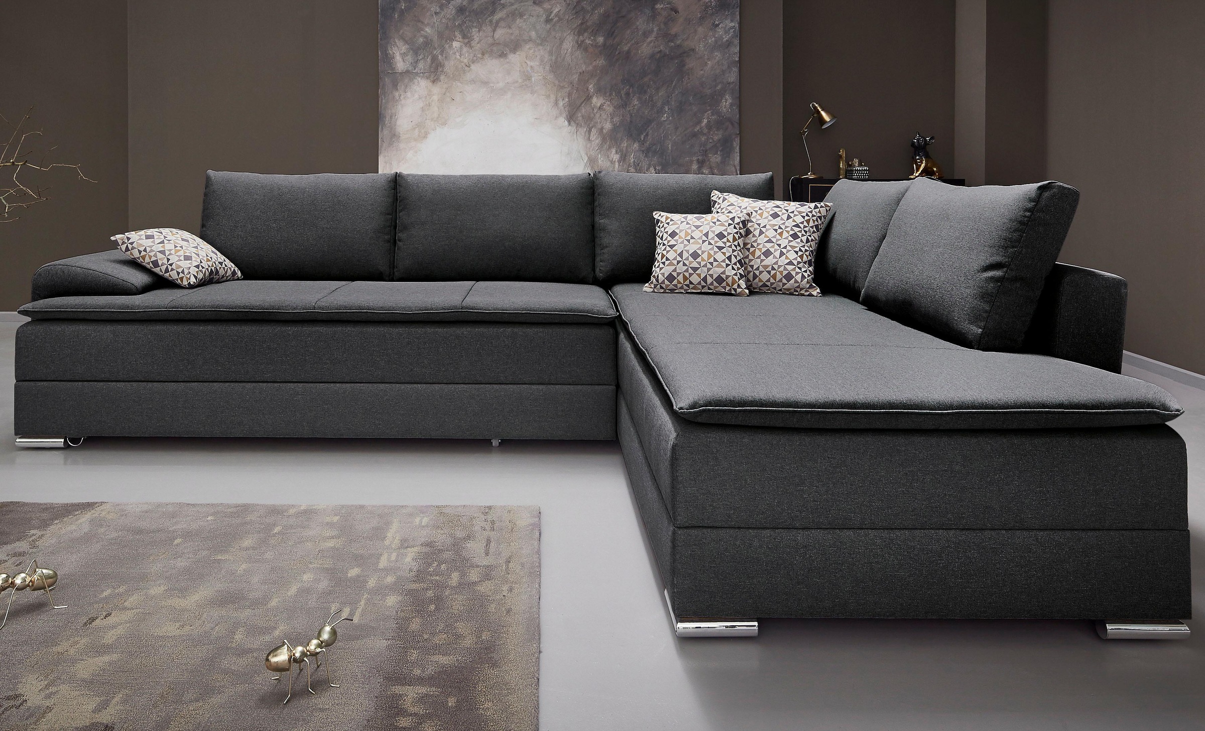 INOSIGN Ecksofa »Boxspringbett Night & Day L-Form mit Dauer-Schlaffunktion günstig online kaufen