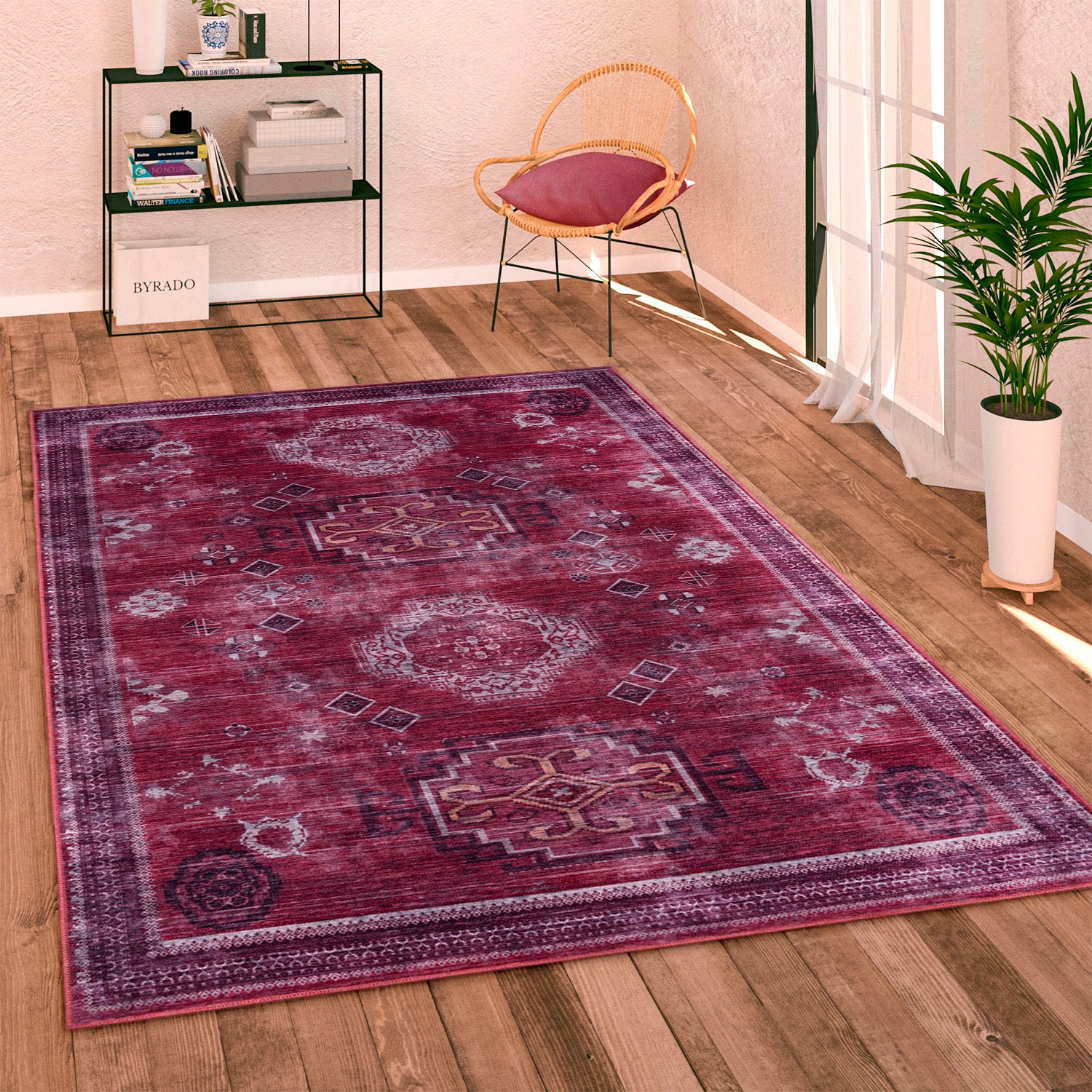 Paco Home Teppich »Bordeaux 245«, rechteckig, 4 mm Höhe, Kurzflor, Orient-O günstig online kaufen