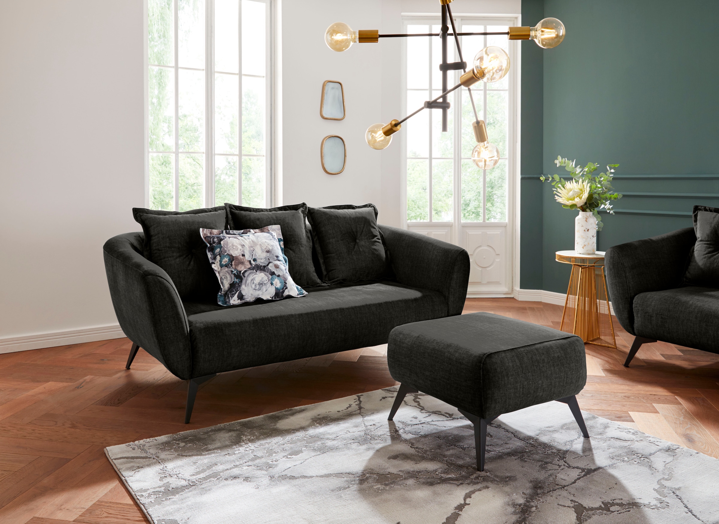 Home affaire 2,5-Sitzer »Baggio modern romantisches Design, Breite 196cm, K günstig online kaufen