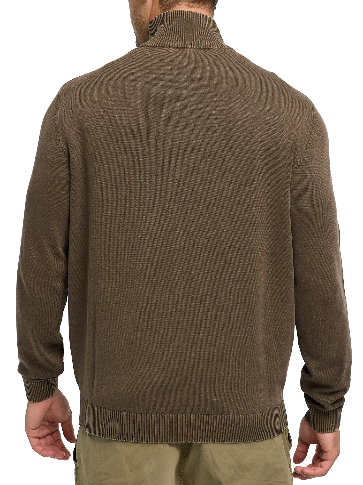 Indicode Troyer »INArkmill ½ zip« Baumwolle, regular fit