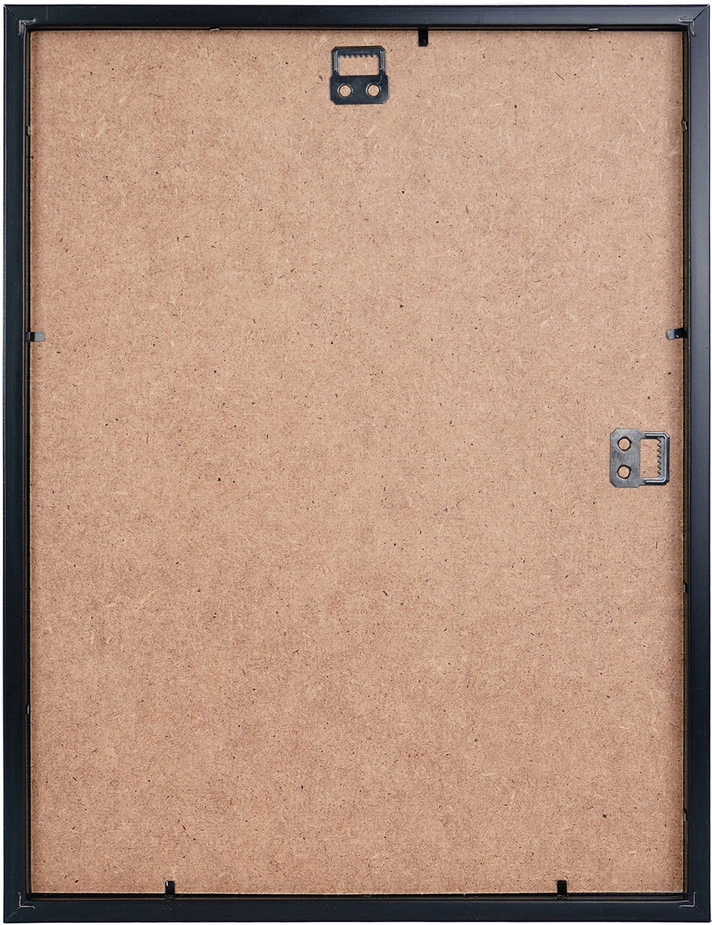 queence Bild »Floria« Abstrakt | Blumen | Schwarz-Weiß | Vogelbilder | Vögel 1 Stk. tlg. gerahmt