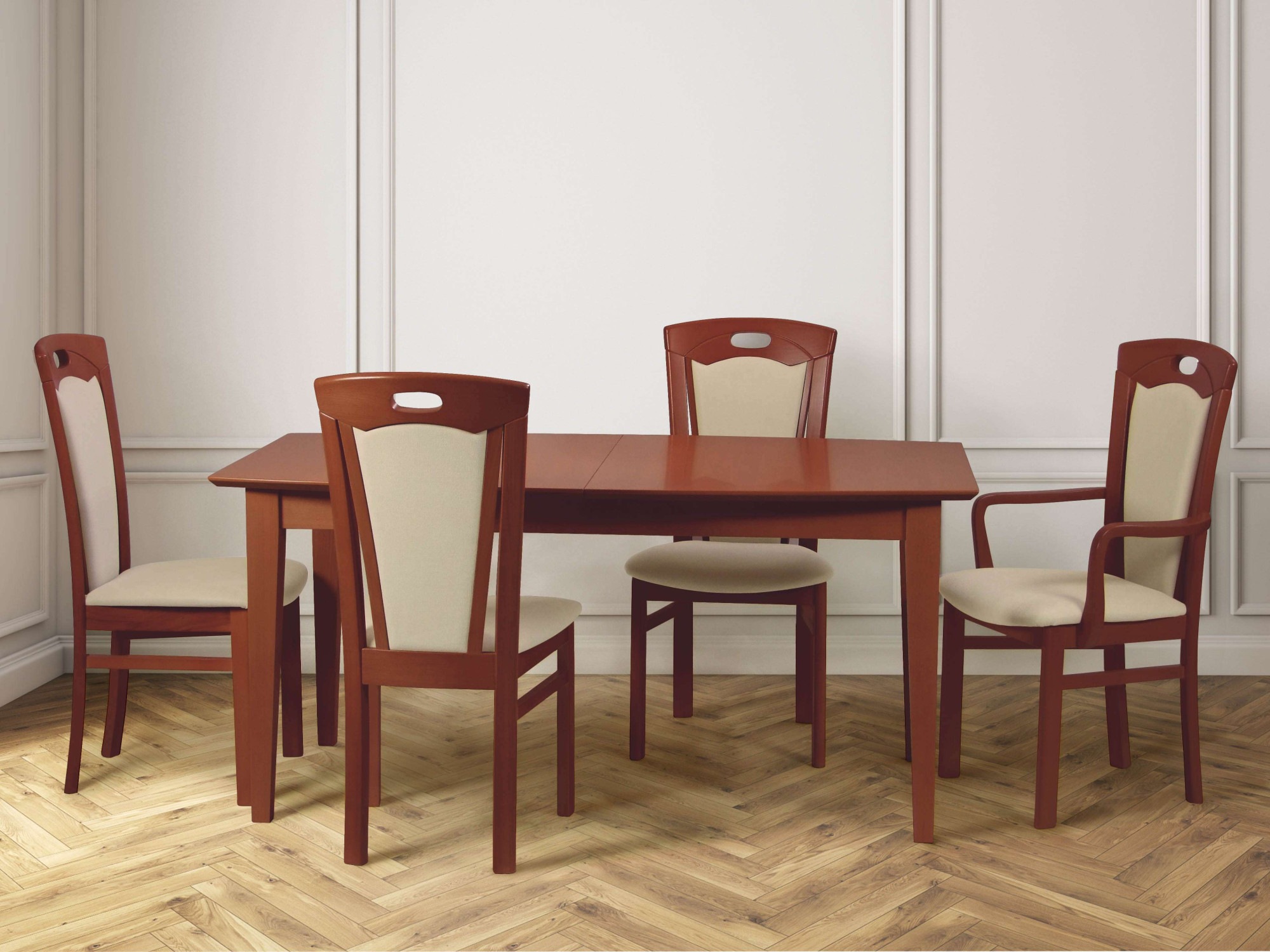 Home affaire Esszimmerstuhl »FERDI, Armlehnstuhl, Made in Italy, Massivholz günstig online kaufen