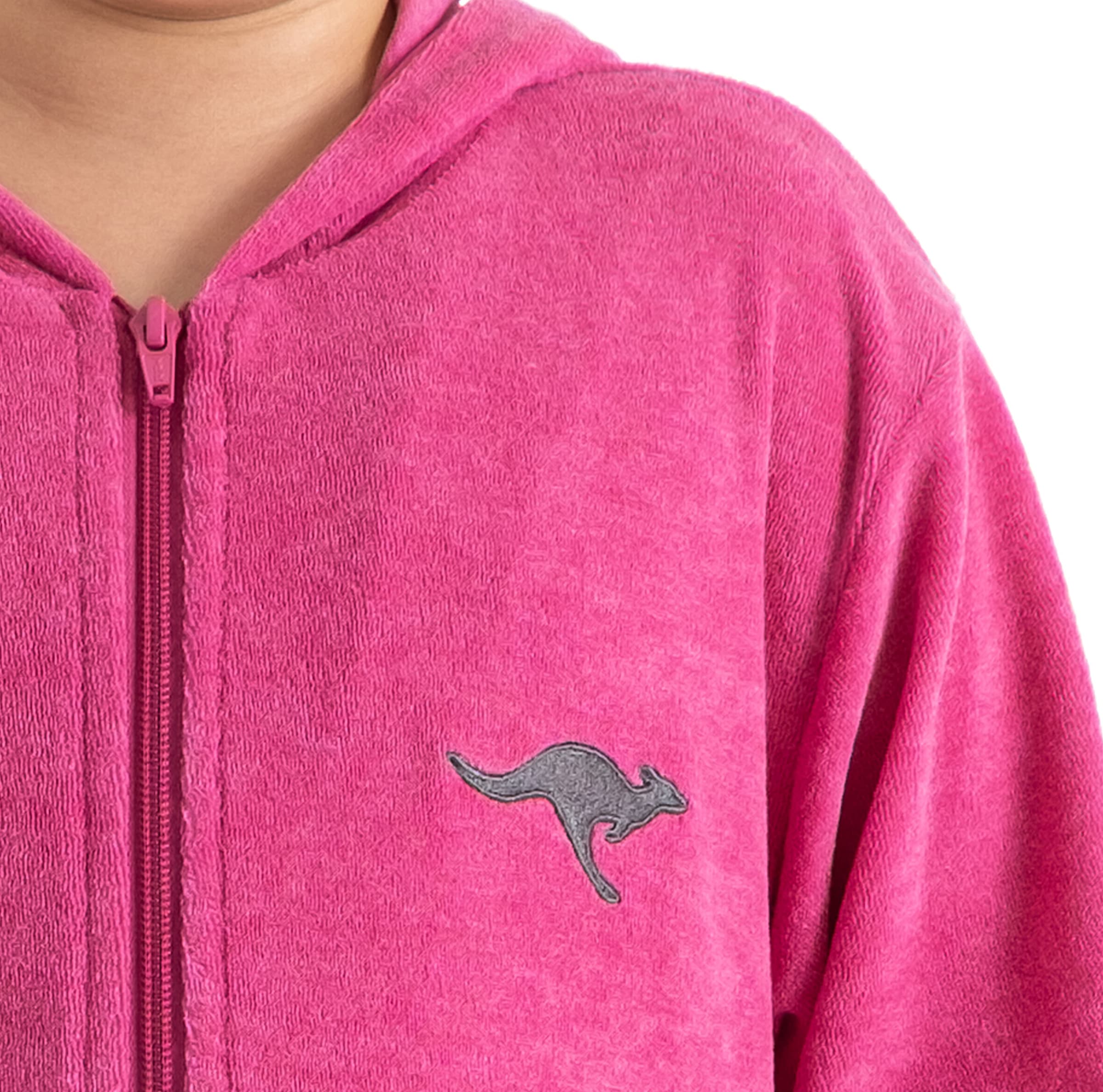 KangaROOS Kinderbademantel »Kira, Ideal für Zuhause, Schwimmbad oder im Urlaub«, (1 St.), modernen, sportliches Design, leuchtenden Akzenten