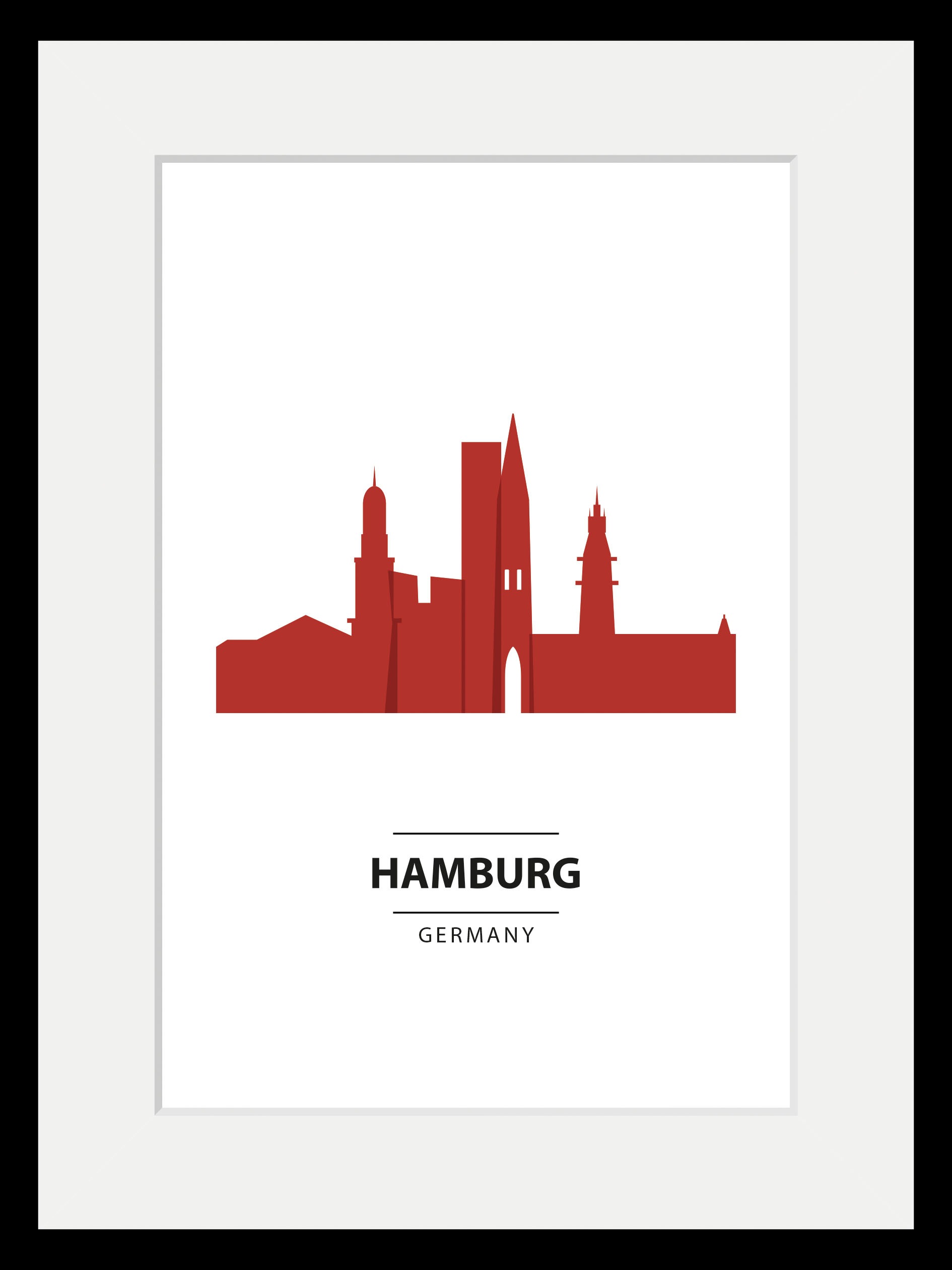 queence Bild »Hamburg Color Splash«, (1 St.), HD Premium Poster-Druck inkl. günstig online kaufen