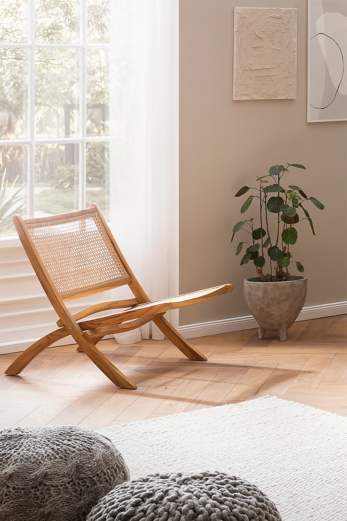 SIT Rattanstuhl, klappbar