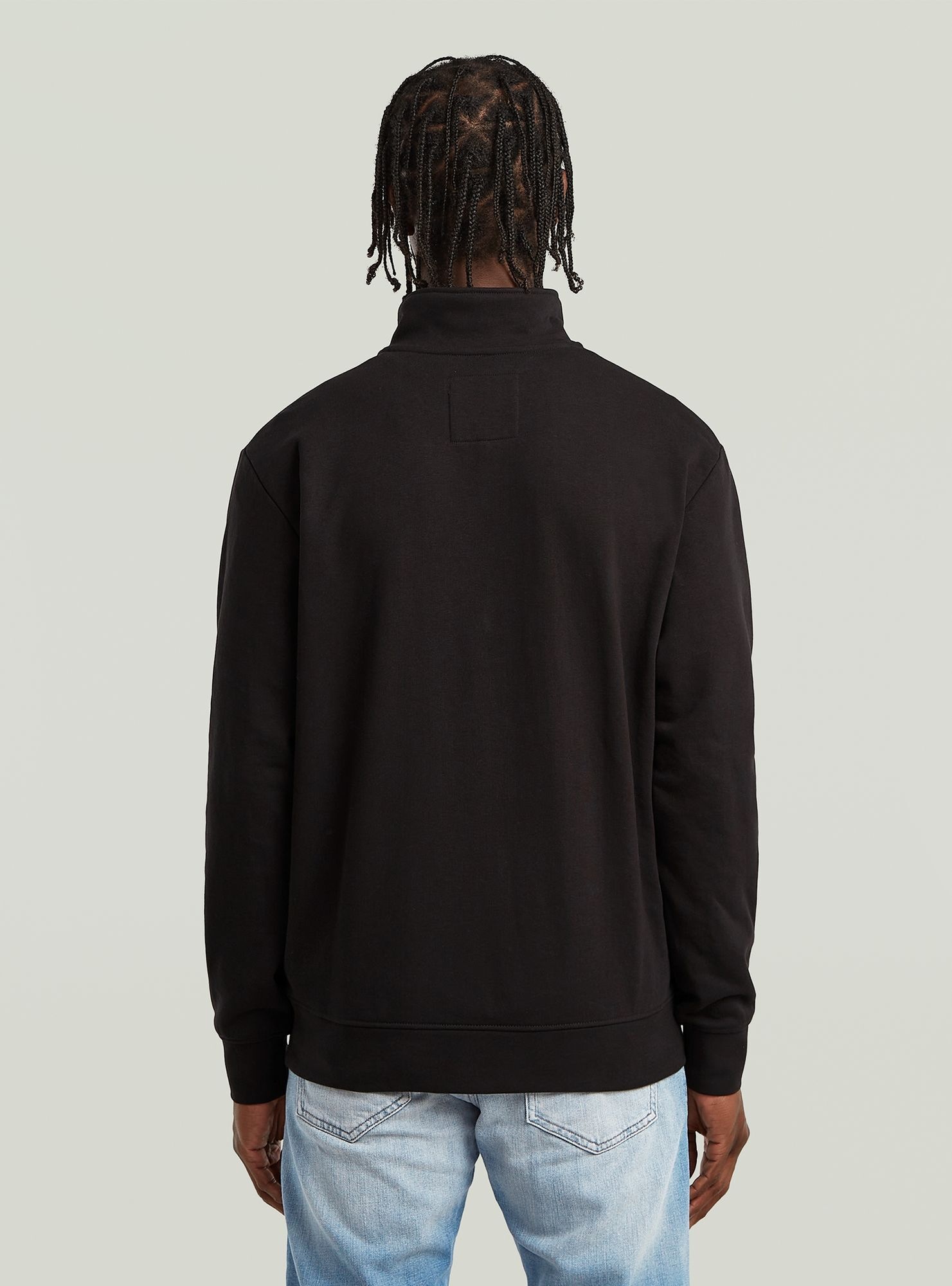 G-STAR Longpullover »Half Zip Sweater Label Badge«