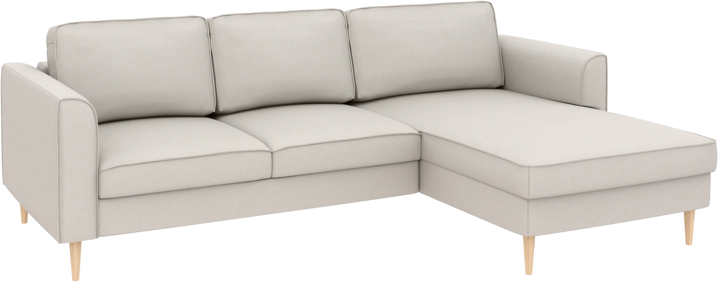 Home affaire Ecksofa »Booster Couch wahlweise mit Schlaffunktion und Bettkasten-auch in Cord«, Recamiere beidseitig montierbar, Sofa in L-Form, 232 cm