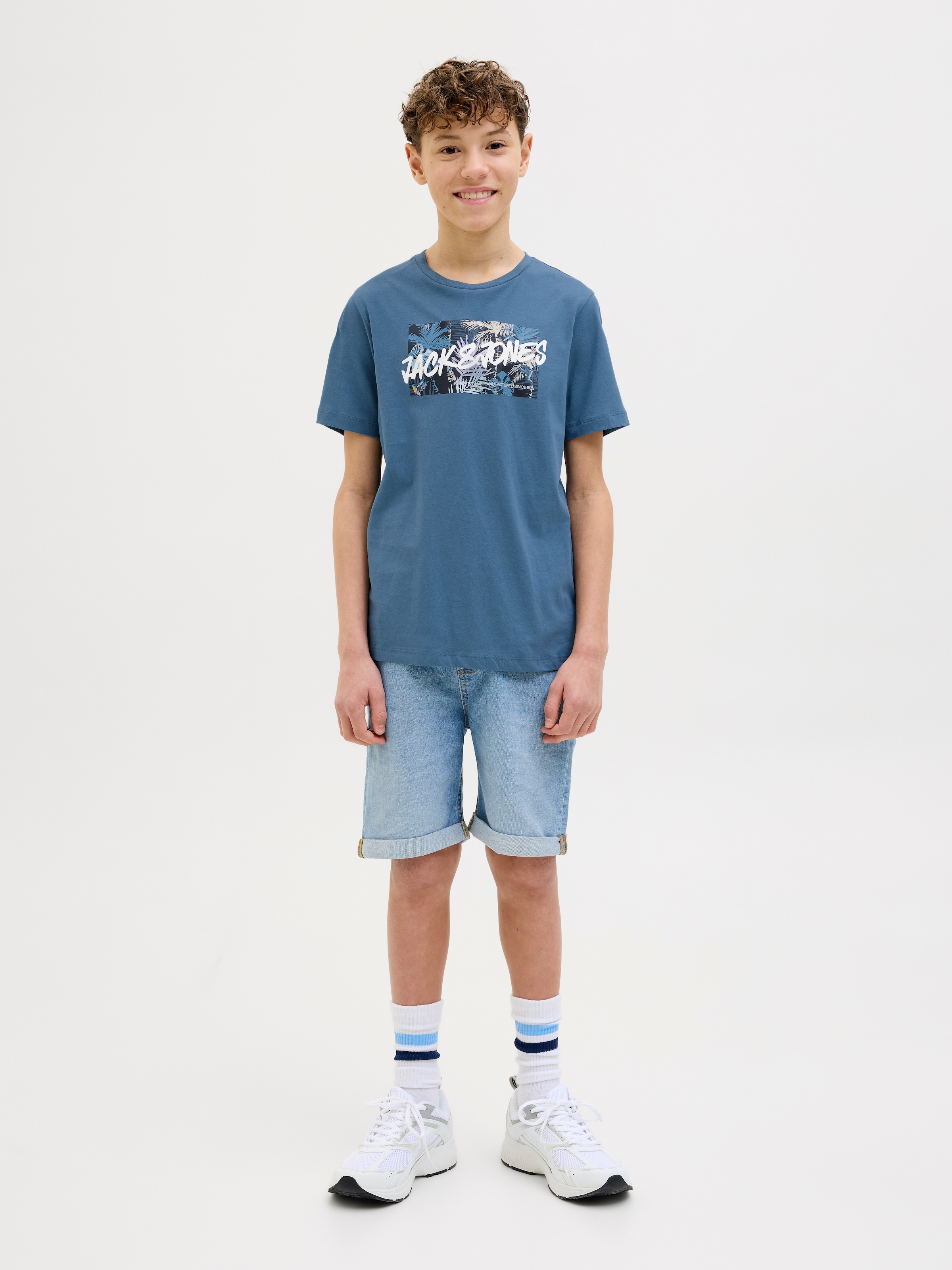 Jack & Jones Junior T-Shirt »JJHAWAII SHAPE TEE SS CREW NECK JNR«