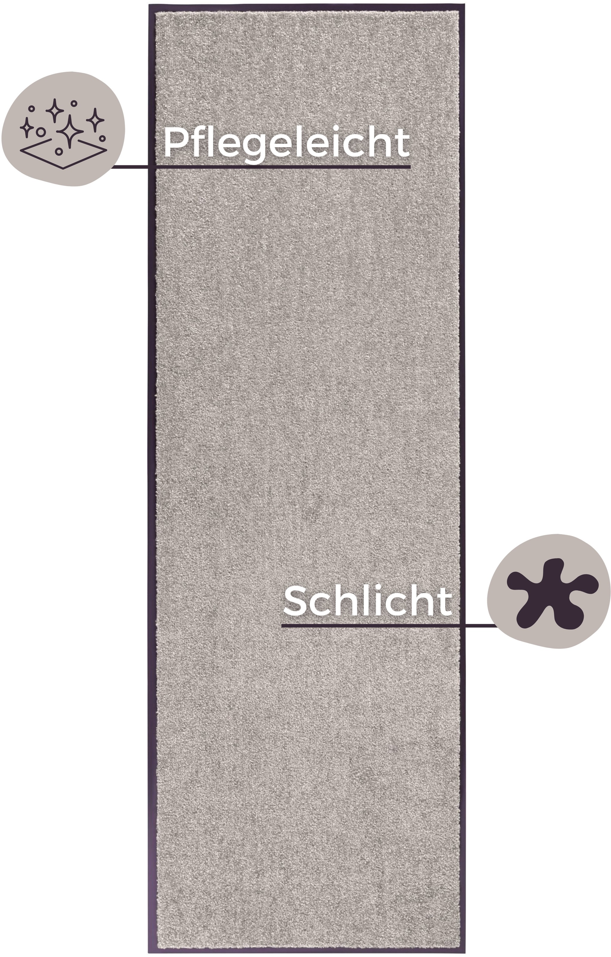 my home Fußmatte »Clean & Walk«, rechteckig, 7 mm Höhe, Schmutzfangmatte, T günstig online kaufen
