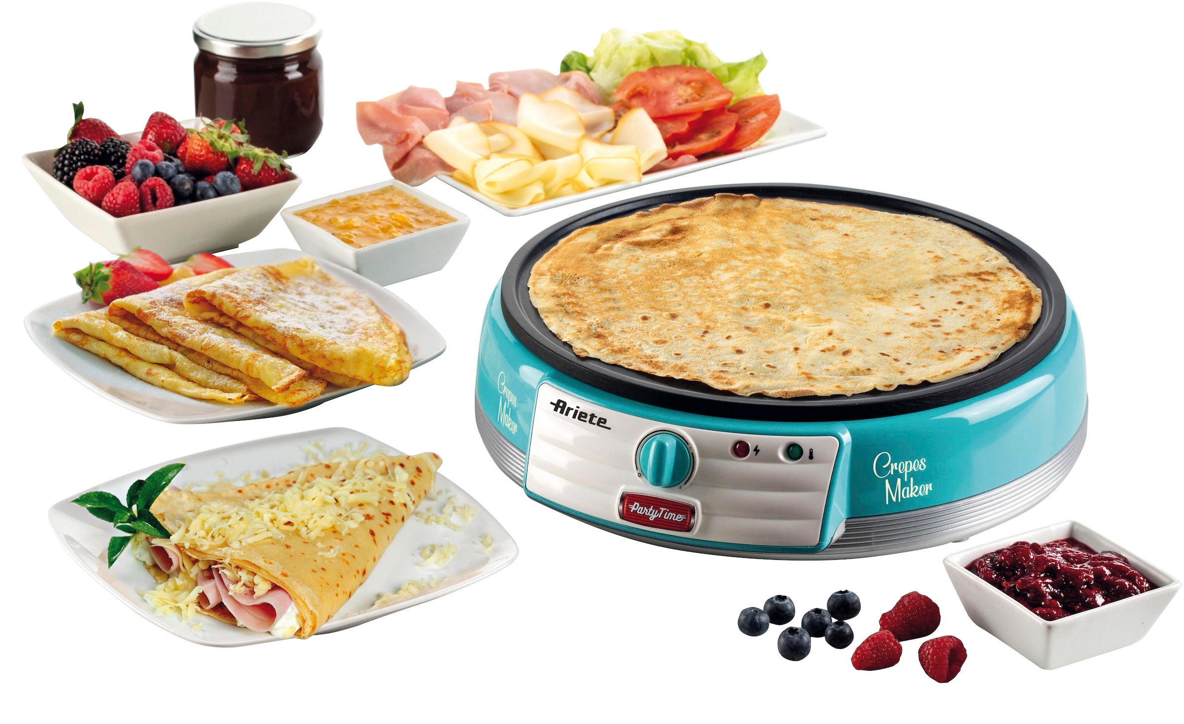 Ariete Crêpesmaker »Party Time blau 202B«, 1000 W