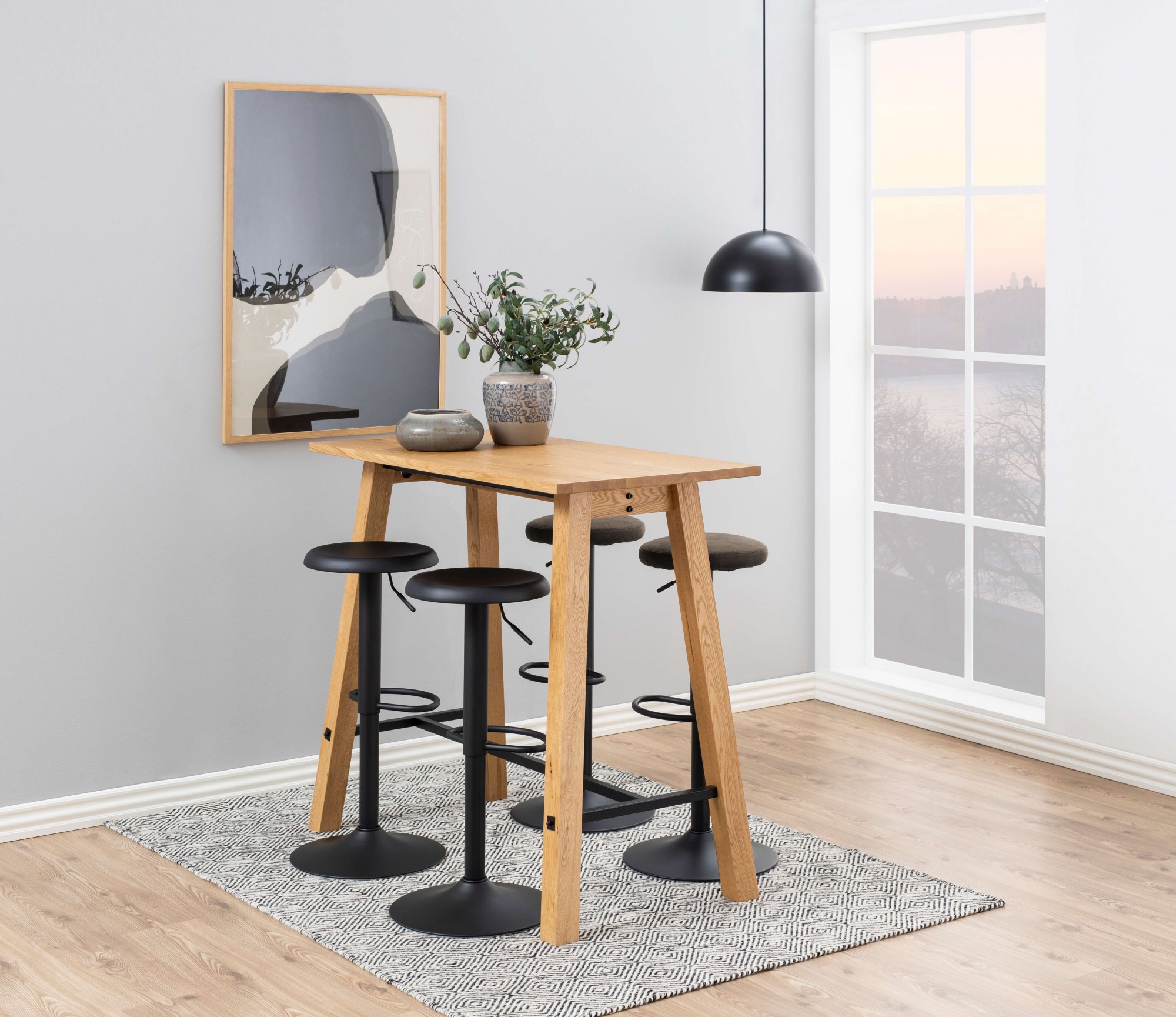 ACTONA GROUP Barhocker »Finch«, Barstuhl, (Set, 2 St), Höhenverstellbar, Fu günstig online kaufen