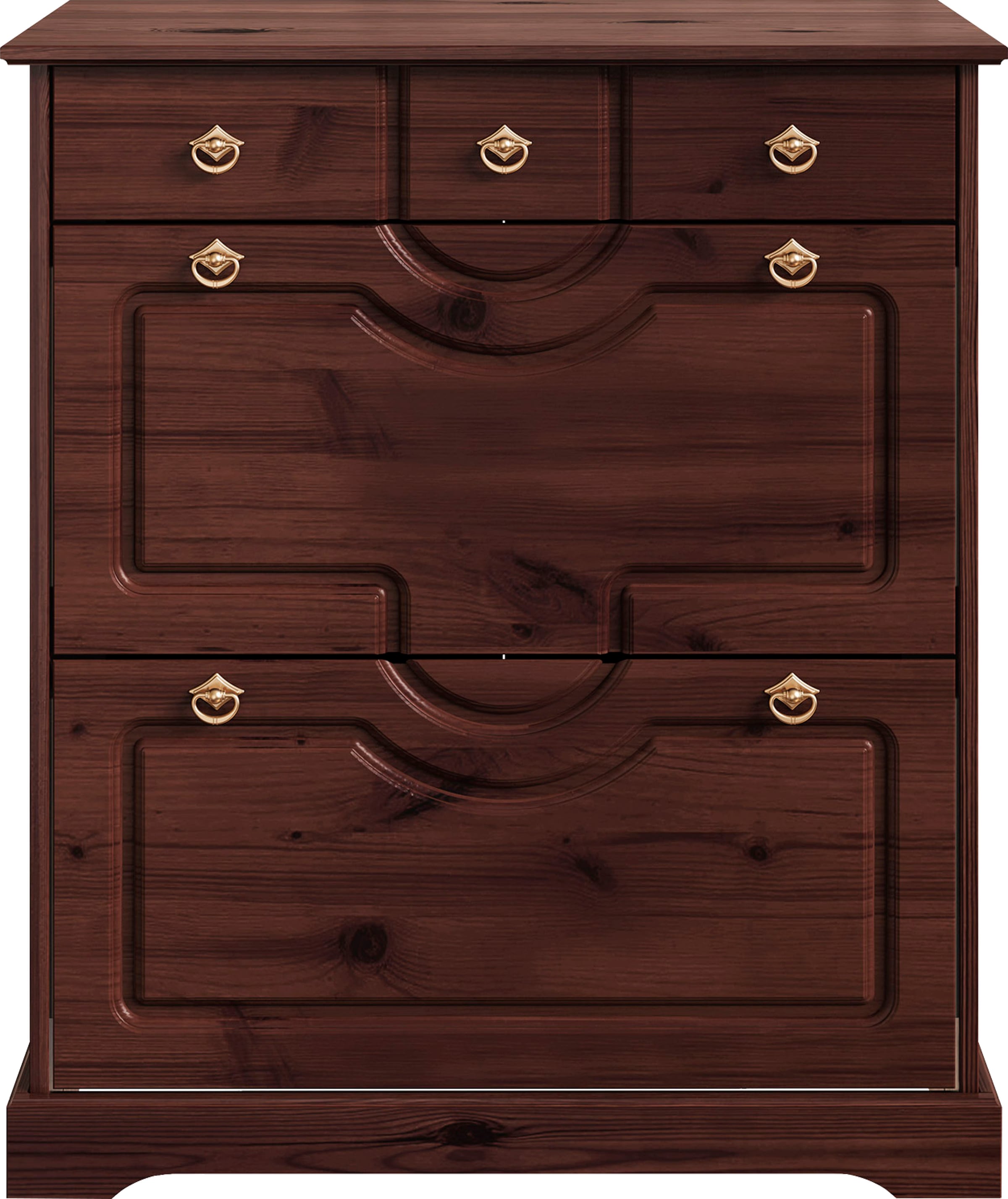 Home affaire Schuhschrank »Klera«, aus massiver Kiefer, FSC®, Breite 81 cm, dreifache Schuhhalterung