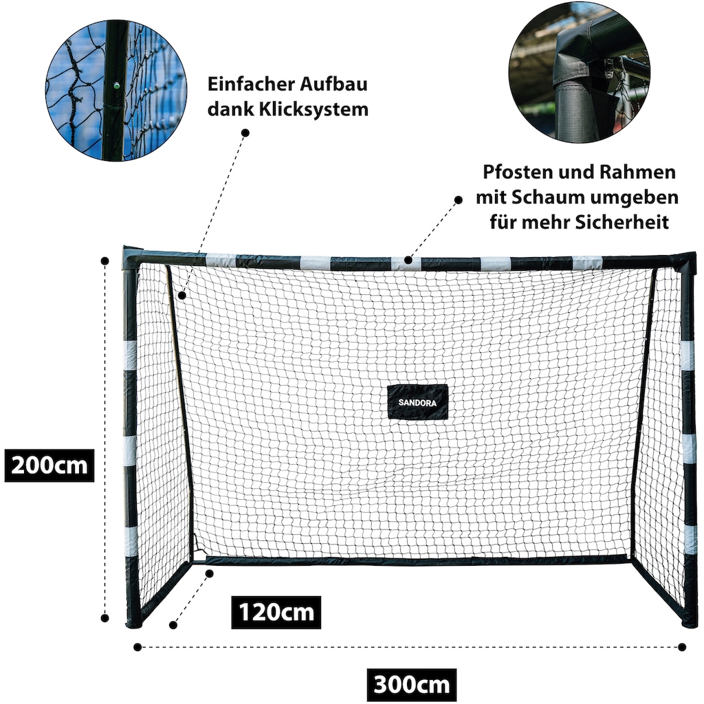 SANDORA Fußballtor »Hattrick XL«