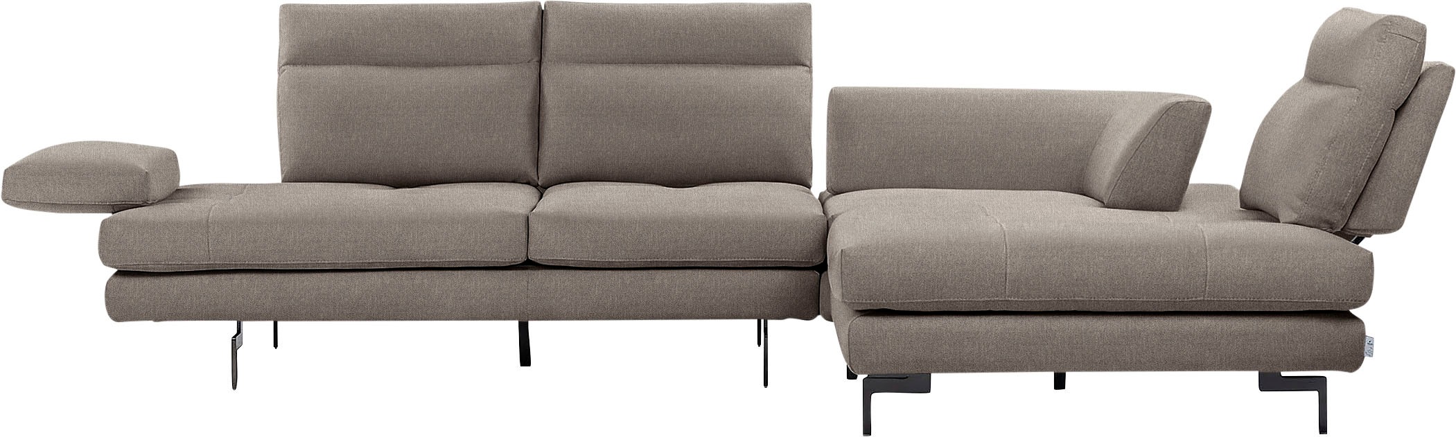 CALIA ITALIA Ecksofa »Toby Wing, Komfortsofa mit Sitzkomfort der Extraklass günstig online kaufen