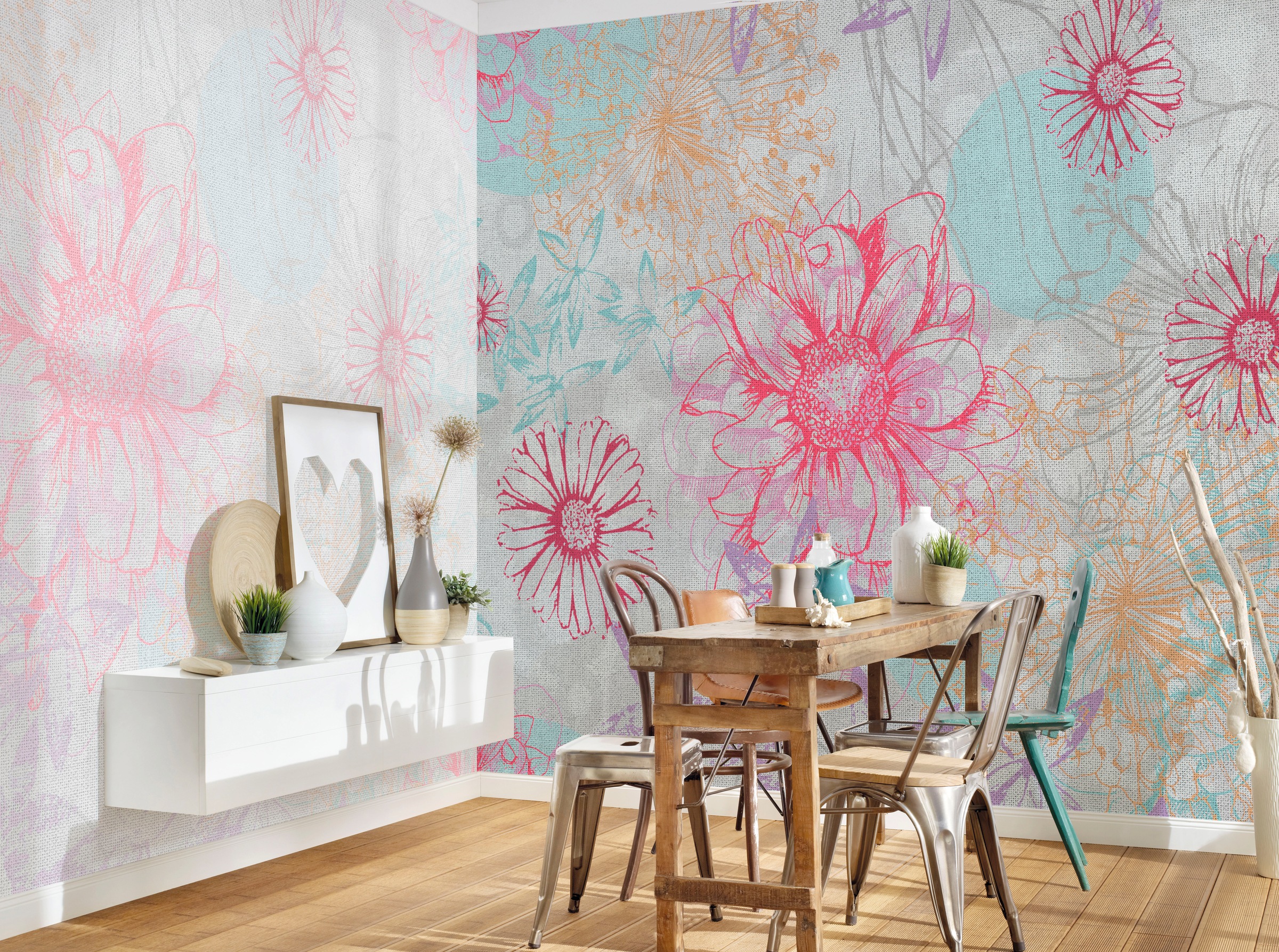 Architects Paper Fototapete »Atelier 47 Flower Artwork 2« floral glatt Vlie günstig online kaufen