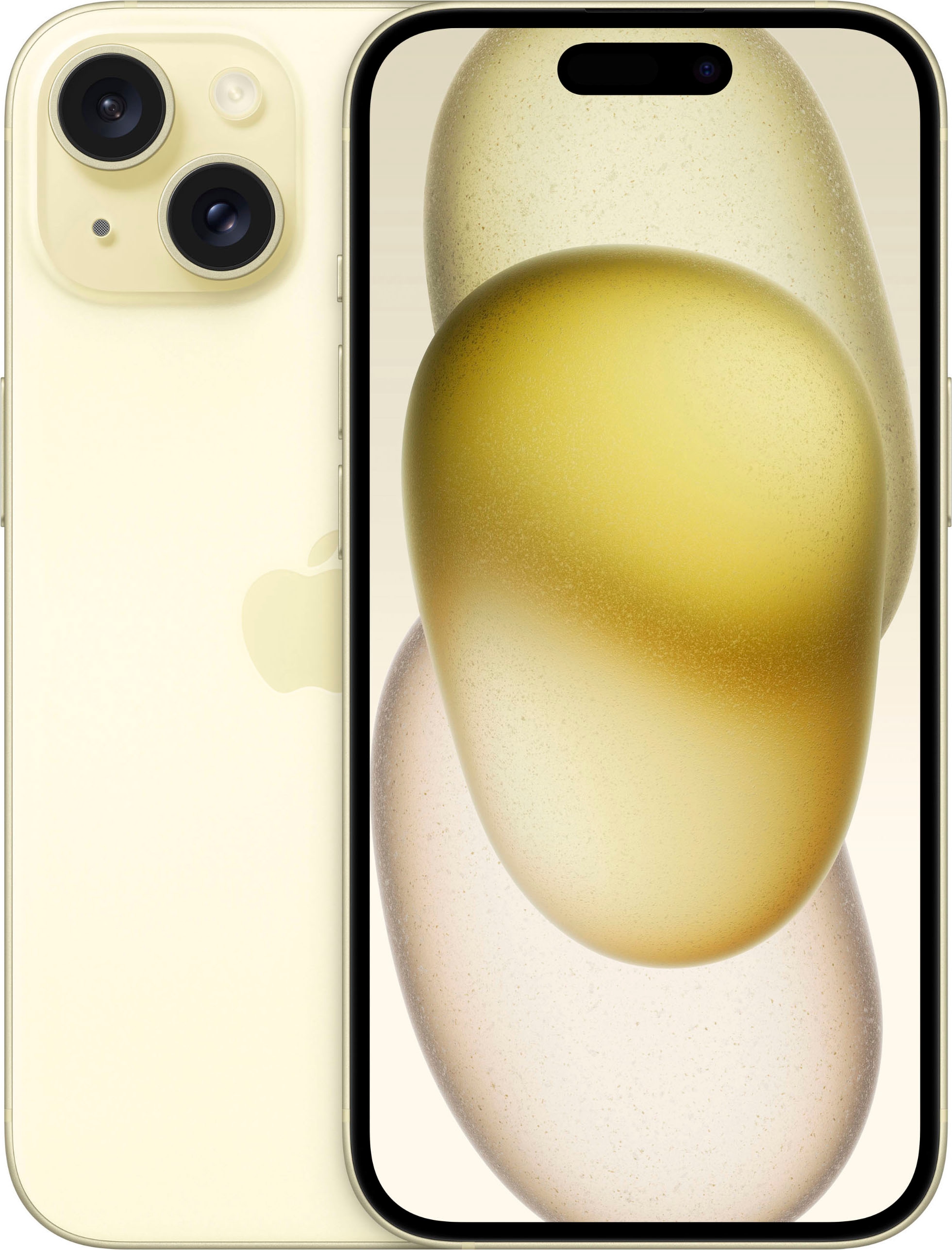 Apple Smartphone »iPhone 15 256GB«, gelb, 15,5 cm/6,1 Zoll, 256 GB Speicherplatz, 48 MP Kamera