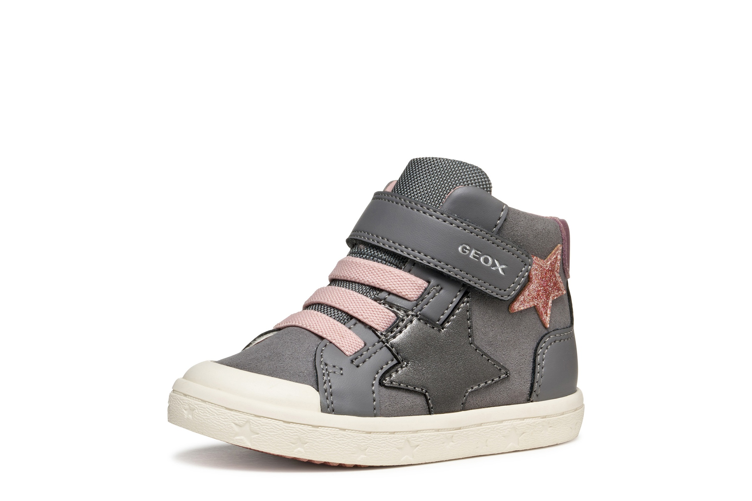 Geox Lauflernschuh »B GISLI GIRL«, Boots, Glitzerschuh mit Gummizug und Klett