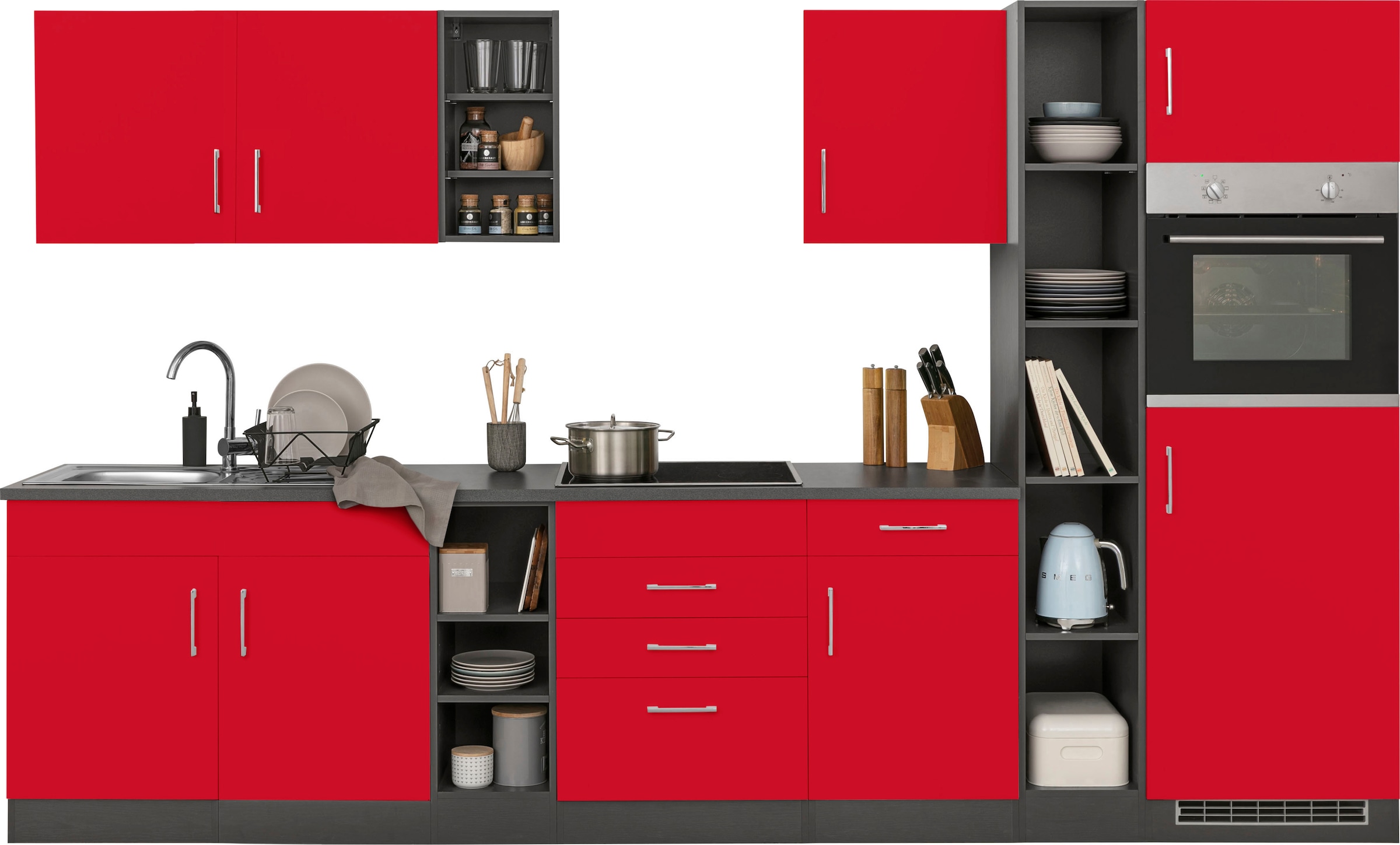 KOCHSTATION Küchenzeile »KS-Paris«, ohne E-Geräte, Breite 330 cm günstig online kaufen