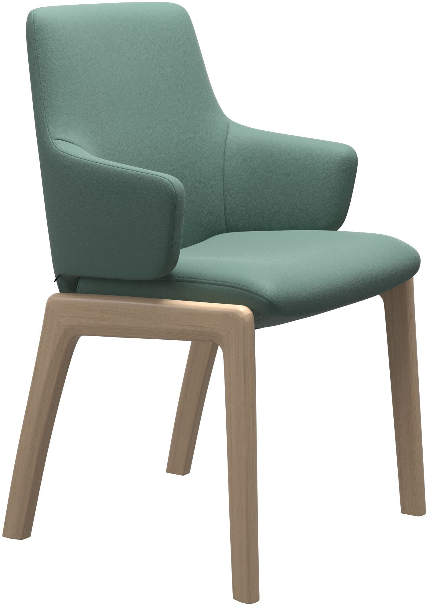 Stressless® Polsterstuhl »Laurel«, Leder PALOMA, Low Back mit Armlehne, Größe L, mit abgerundeten Beinen in Eiche natur