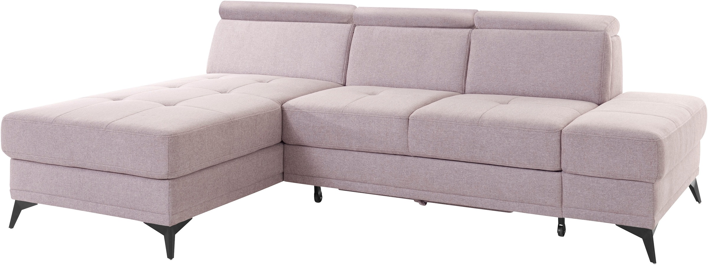 INOSIGN Ecksofa »Cardiz L-Form«, inkl.Kopfteilverstellung und Federkern wahlweise mit Bettfunktion