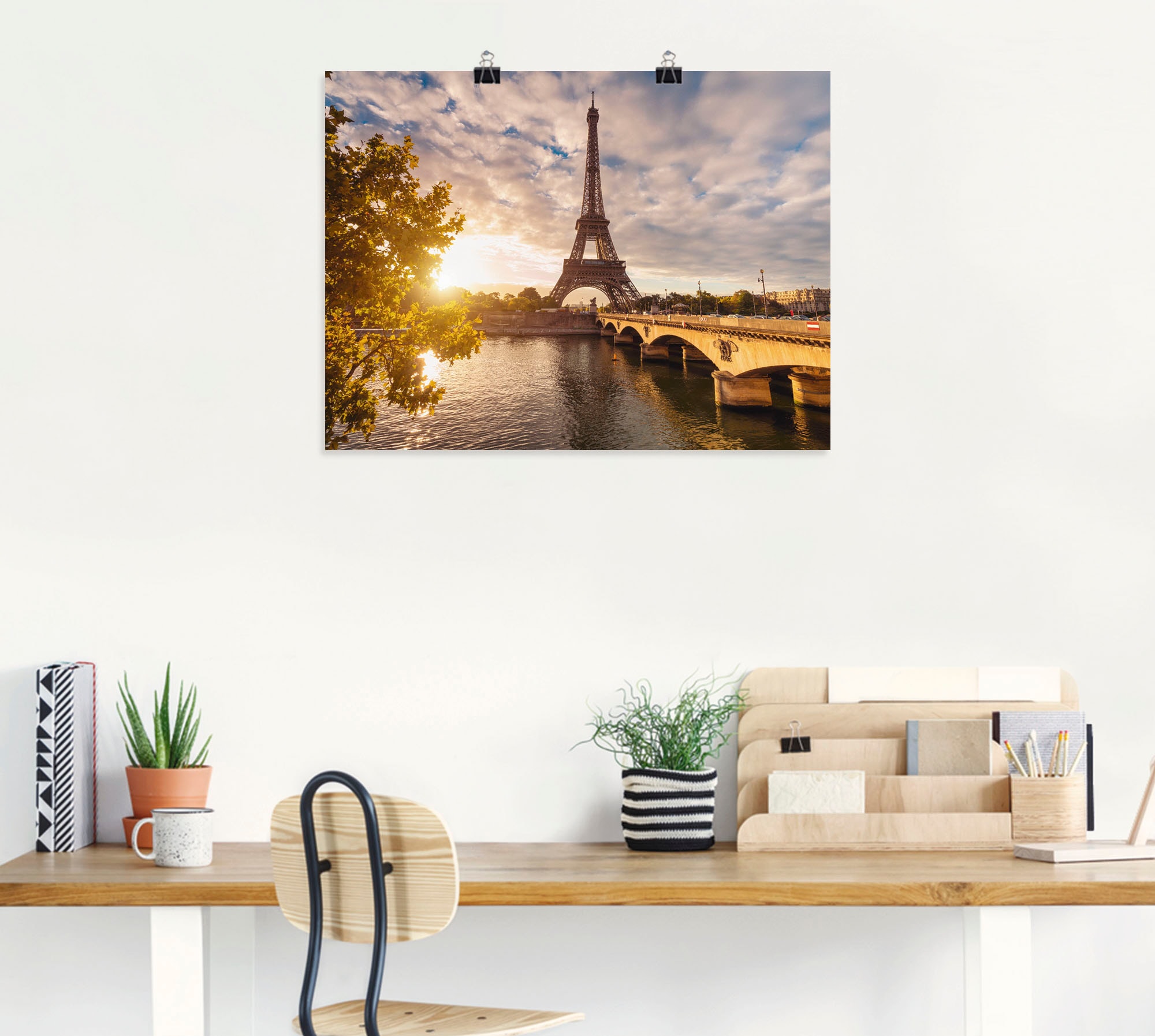 Artland Wandbild »Paris Eiffelturm II«, Gebäude, (1 St.), als Leinwandbild, Poster, Wandaufkleber in verschied. Größen