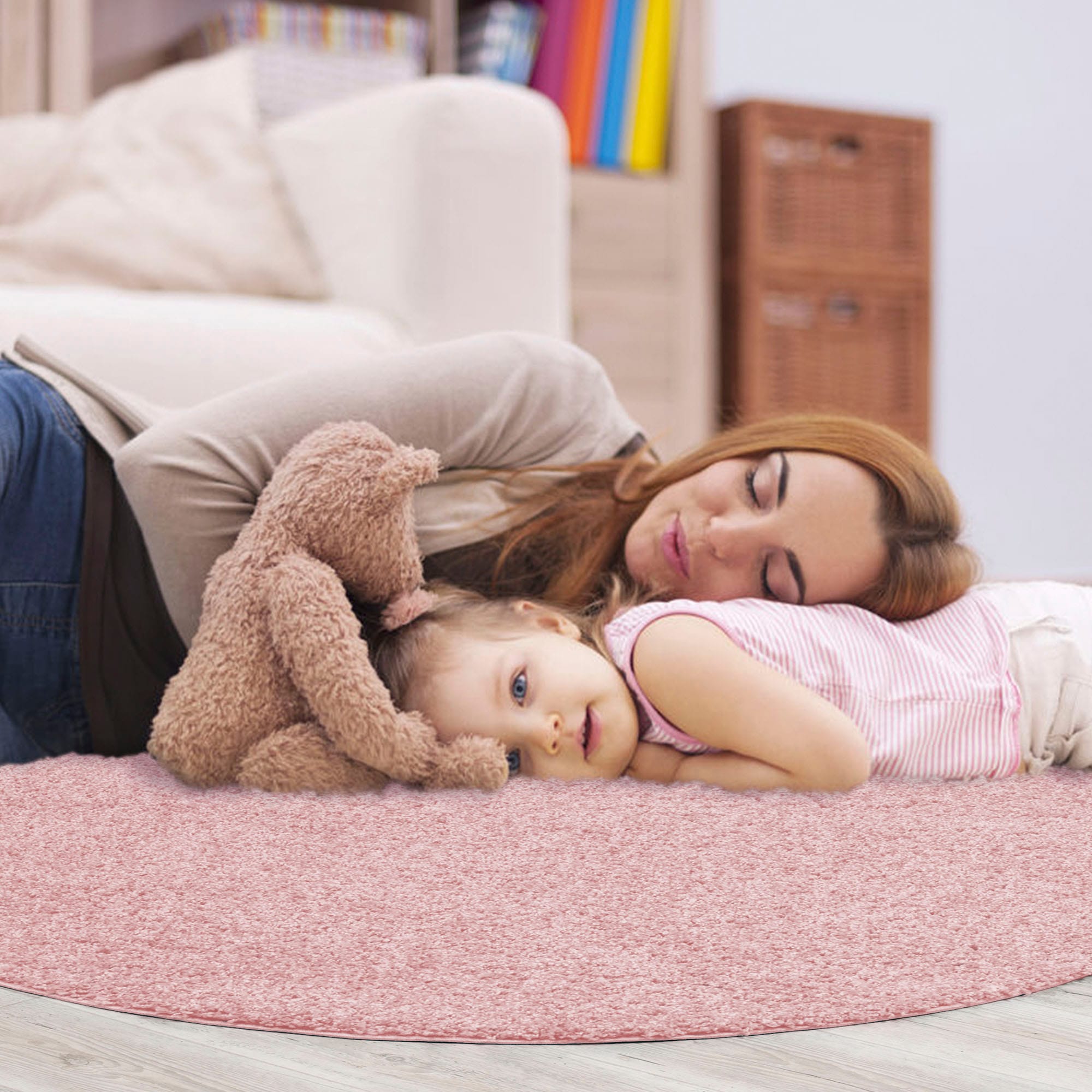 Sanat Hochflor-Teppich »LOCA«, rund, 30 mm Höhe, Wohnzimmer, Langflor, Shaggy, Schlafzimmer