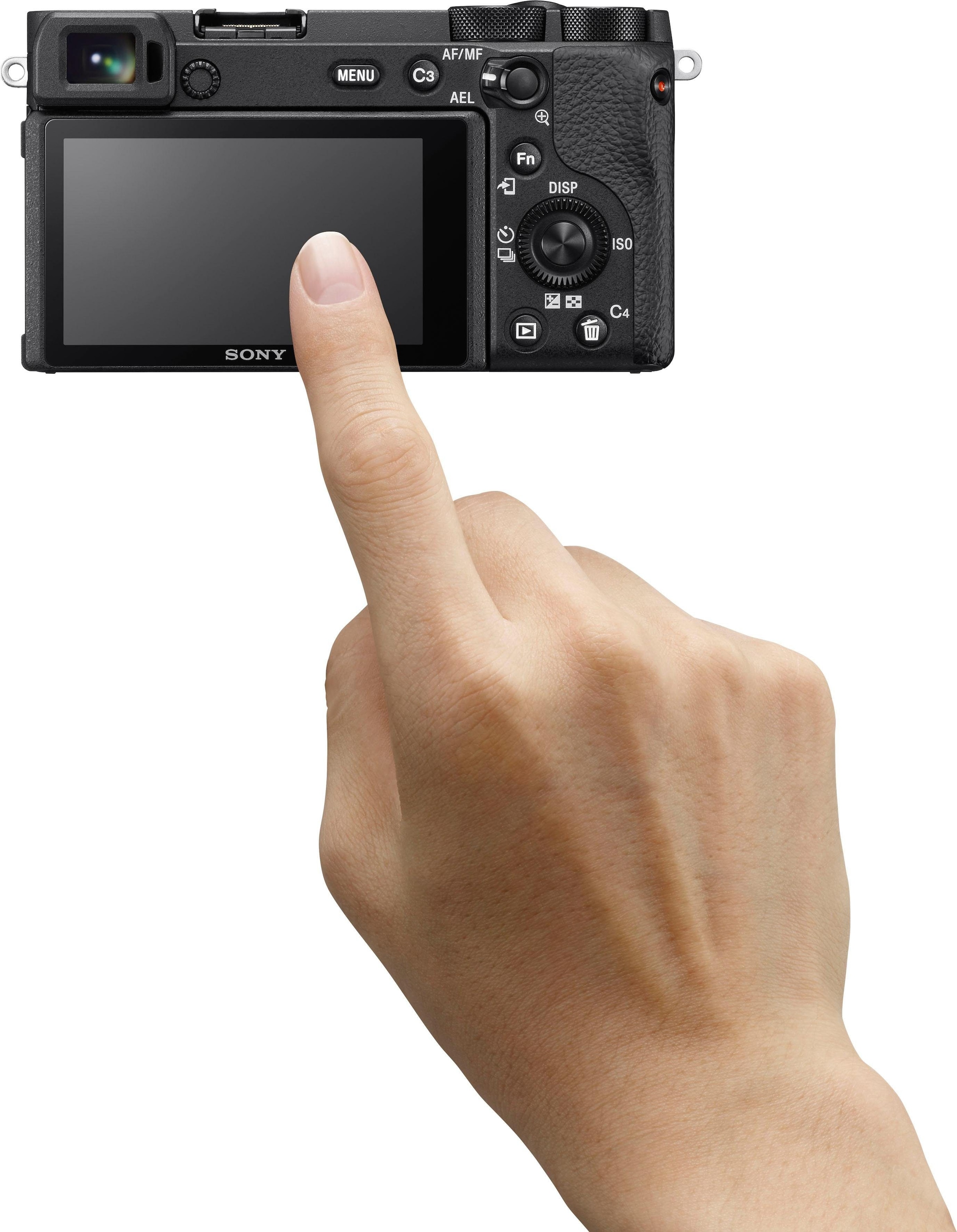 Sony Systemkamera »ILCE-6600B - Alpha 6600 E-Mount«, 24,2 MP, 4K Video, 180° Klapp-Display, NFC, nur Gehäuse