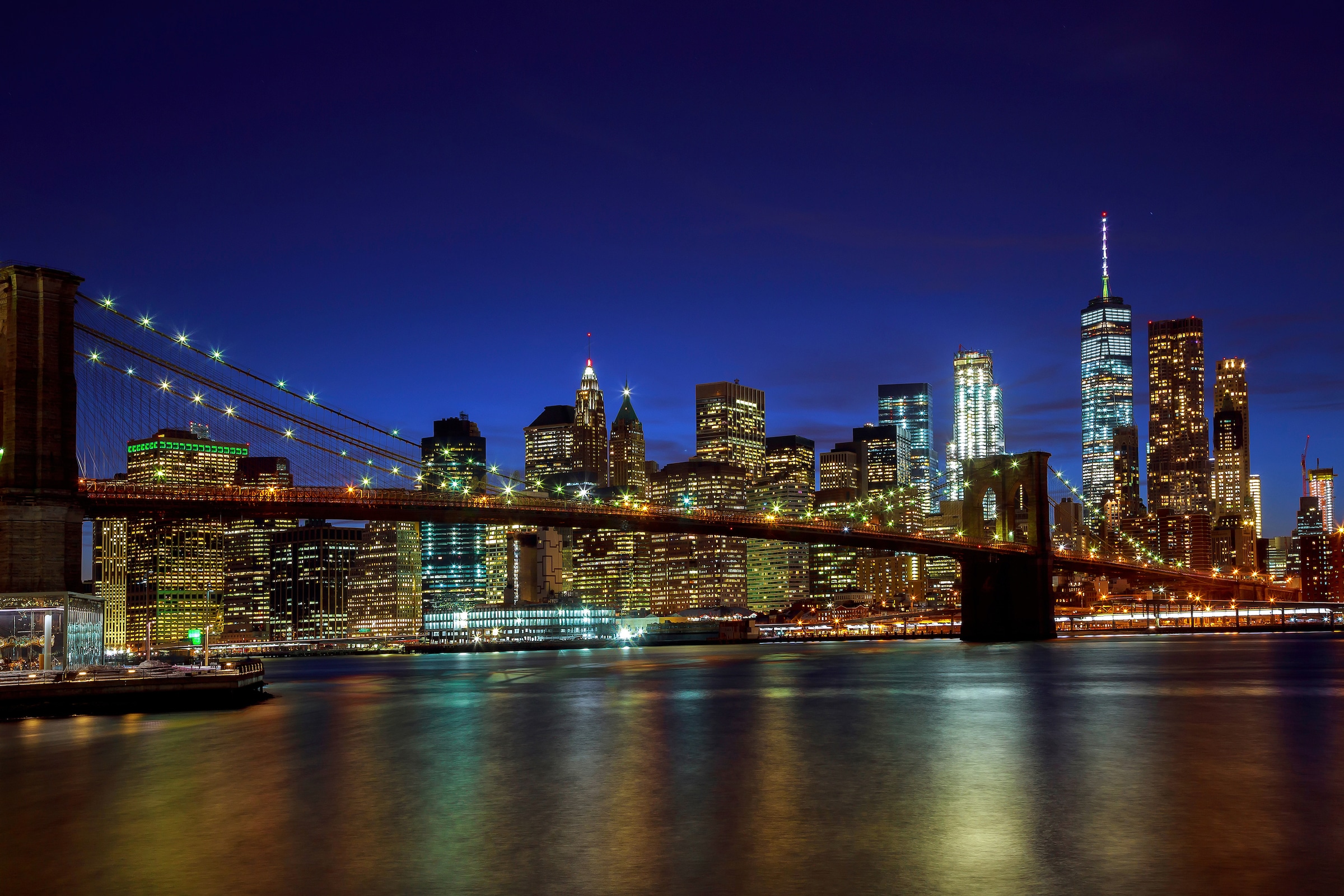 Papermoon Fototapete »BROOKLYN BRIDGE-NEW YORK CITY SKYLINE« günstig online kaufen