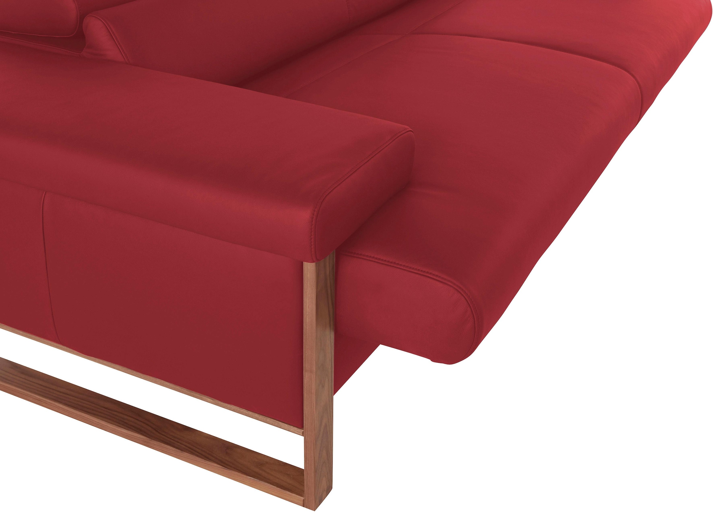 W.SCHILLIG 2,5-Sitzer »finn«, German Design Award 2016, Fußgestell Nussbaum natur, Breite 230 cm