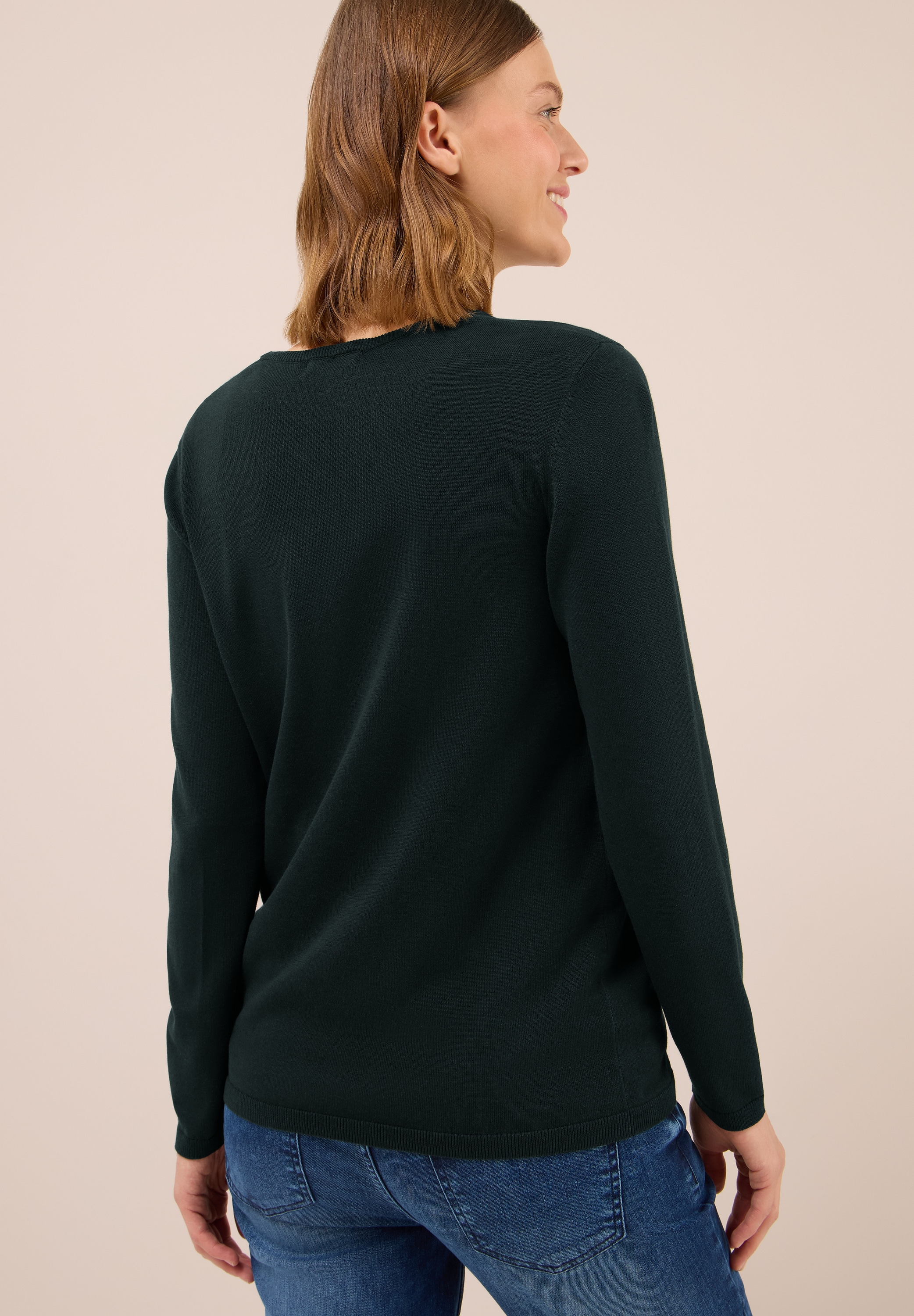Cecil Strickpullover, mit feinem Detail an der Schulter und Viskose-Anteil