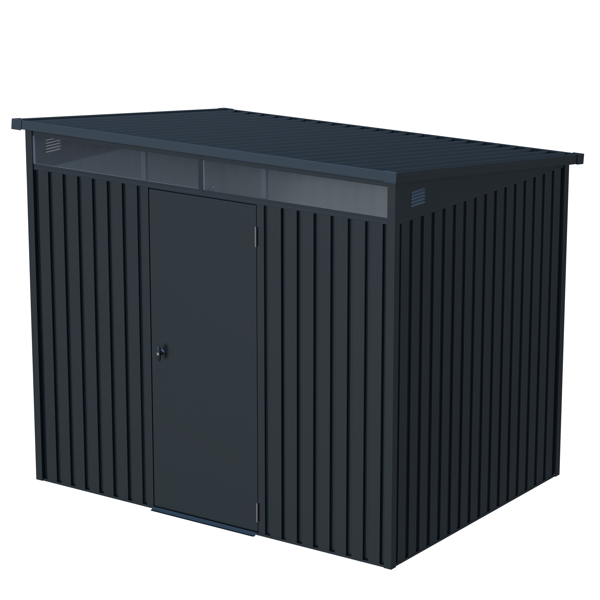 GARDEN 'N' MORE Gerätehaus »Pultdachhaus Basic plus« einfacher Aufbau, Oberlicht, Langlebig, abschließbar