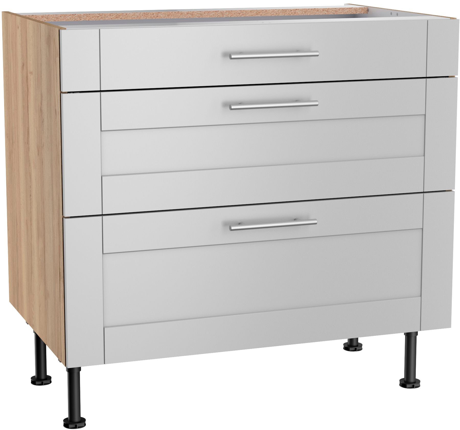 KOCHSTATION Kochfeldumbauschrank »KS-Ahus«, Breite 90 cm