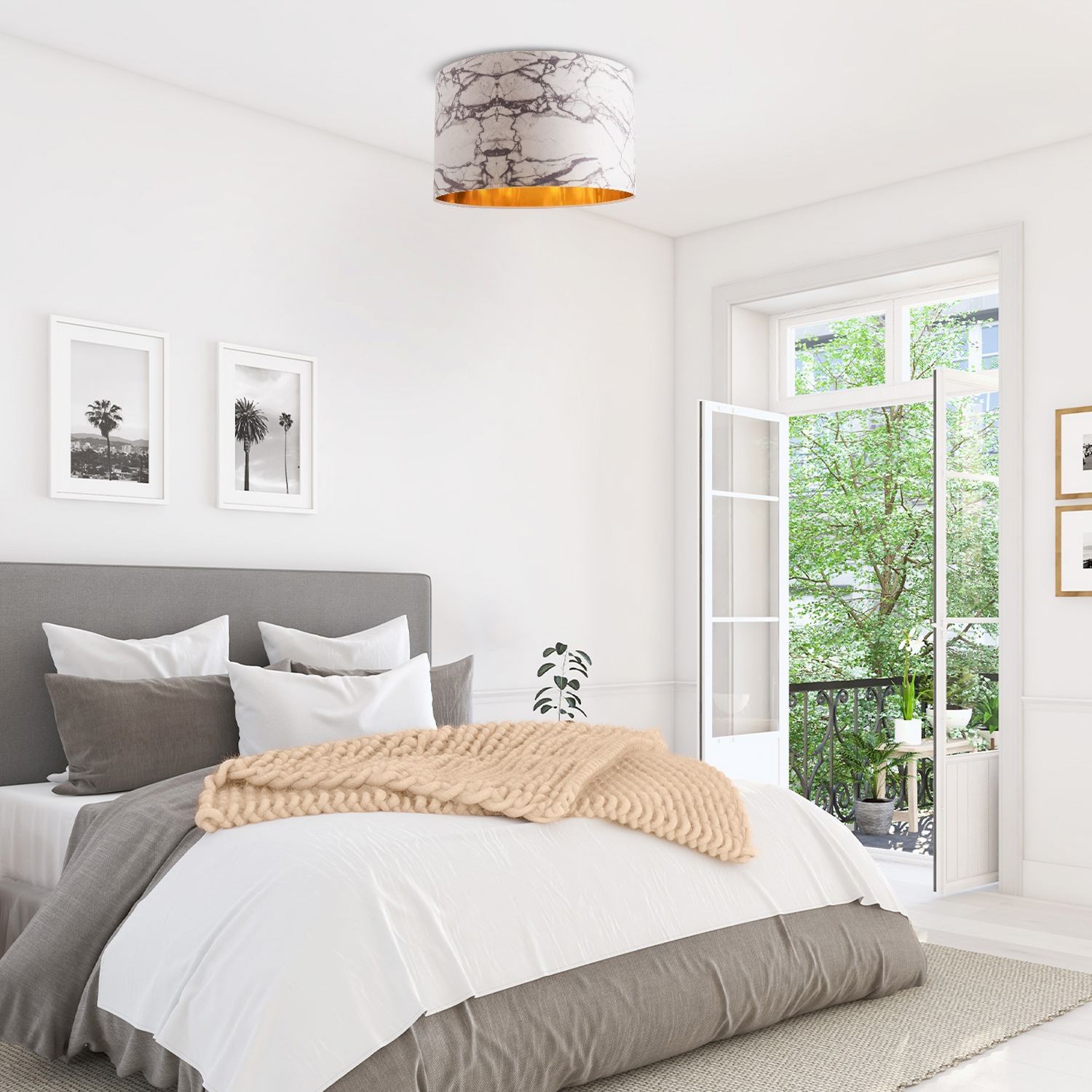 Paco Home Deckenleuchte »Kraft 525«, 1 flammig, Leuchtmittel E27   ohne Leu günstig online kaufen