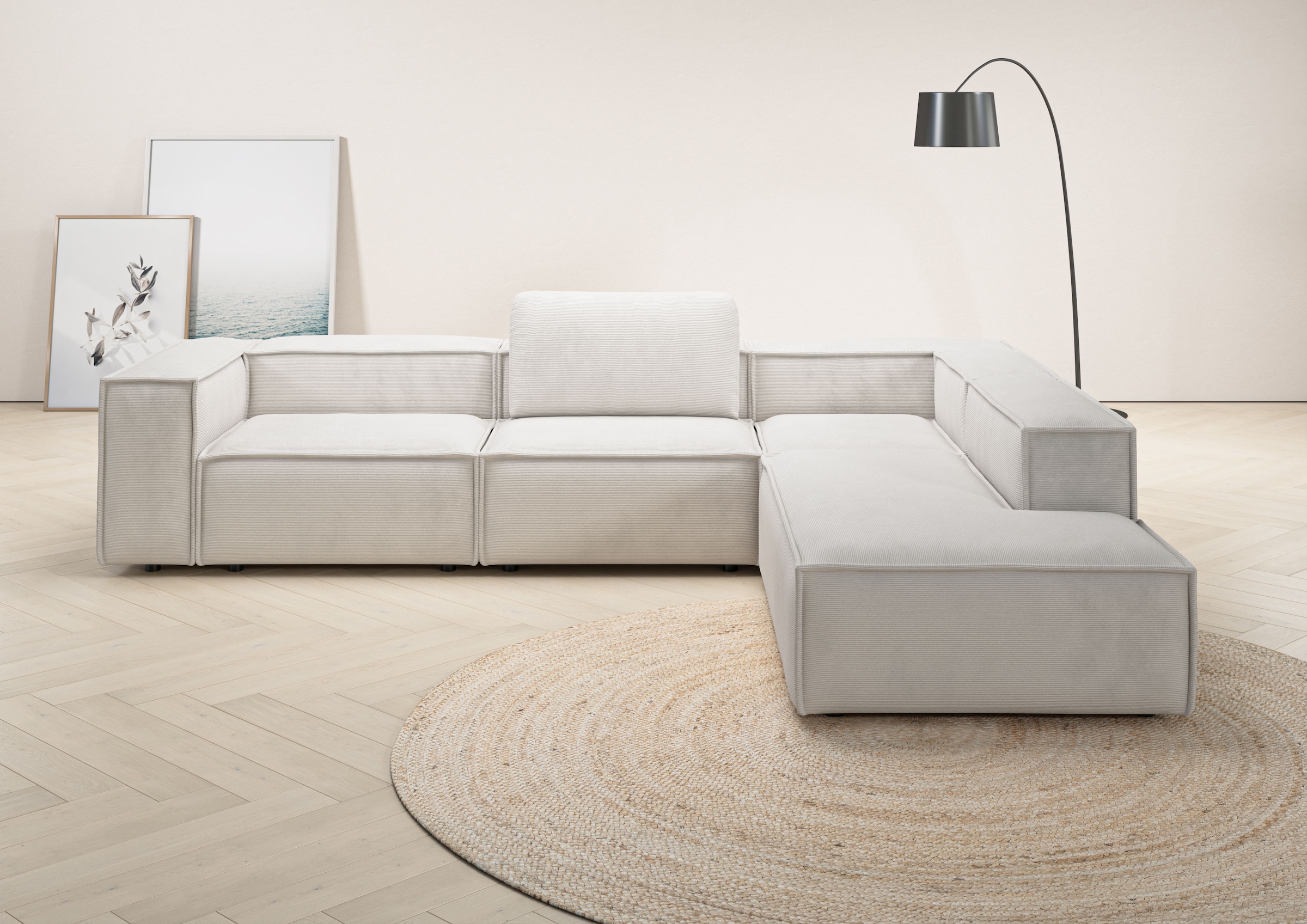 Places of Style Ecksofa »Watertown moderne L-Form«, Breite 311 cm günstig online kaufen