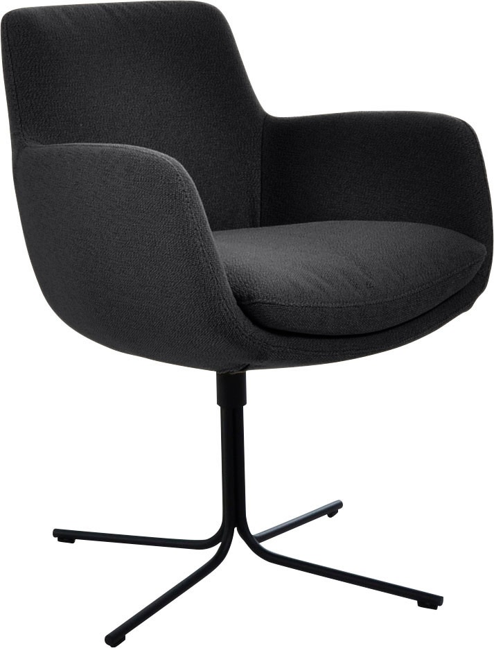 K+W Komfort & Wohnen Drehstuhl »Pego« () filigranem 4-Fuß-Gestell in schwar günstig online kaufen