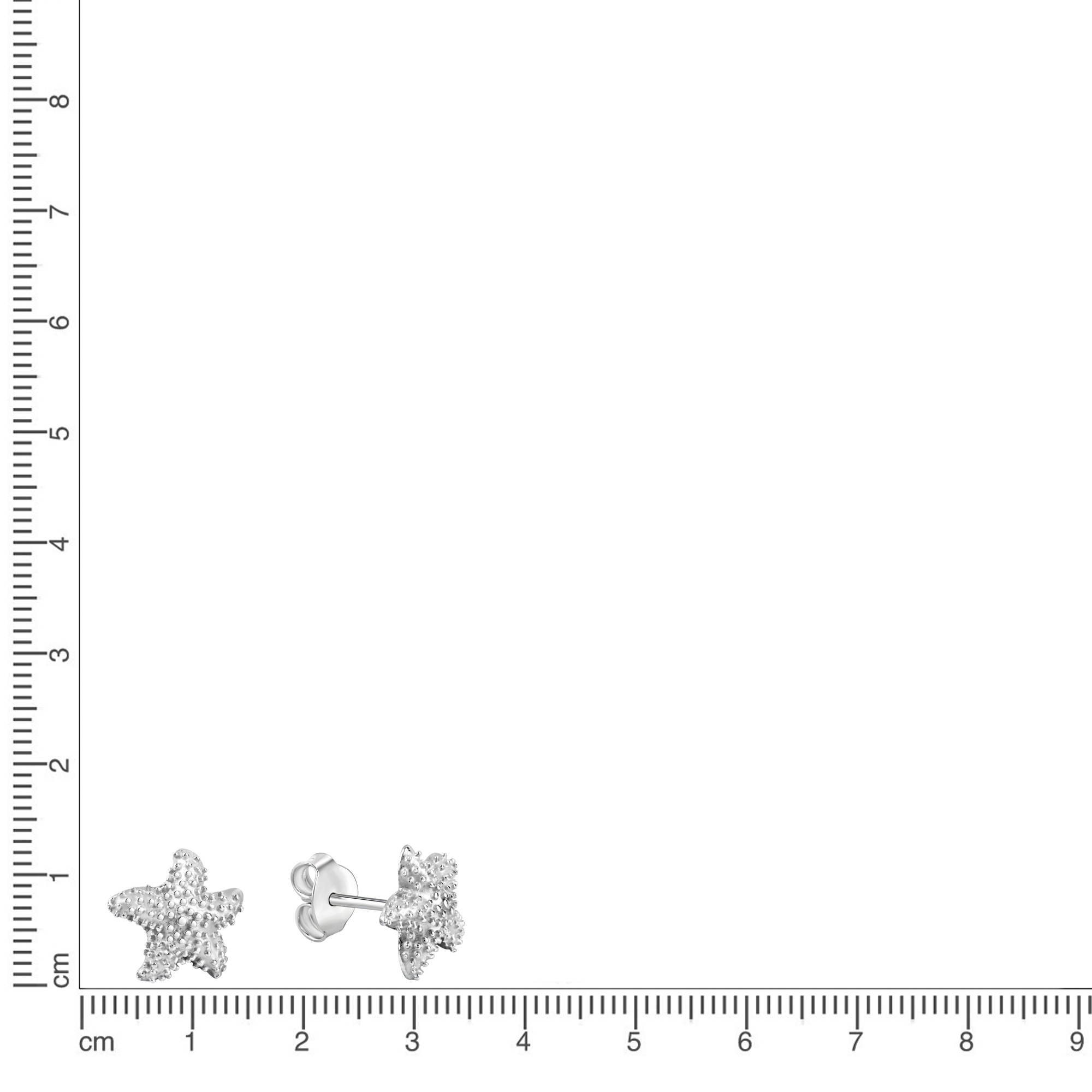 Vivance Paar Ohrstecker »925/- Sterling Silber rhodiniert Seestern«