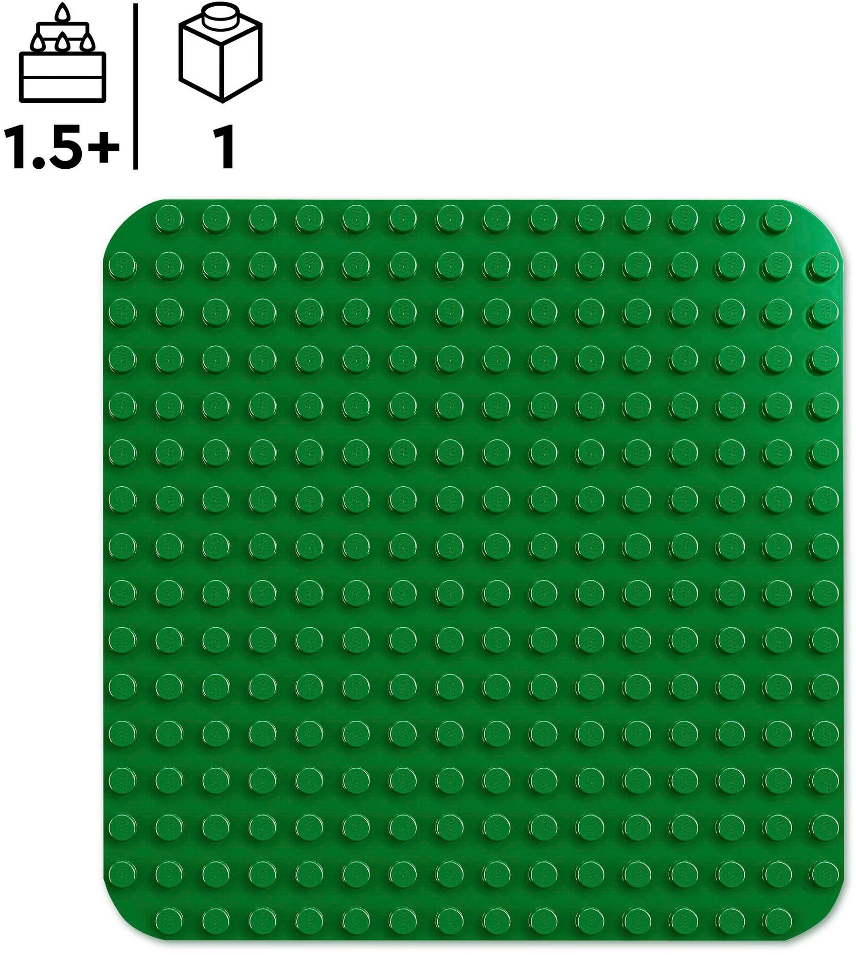 LEGO® Konstruktionsspielsteine »Bauplatte in Grün (10460), LEGO DUPLO Classic«, (1 St.), Made in Europe