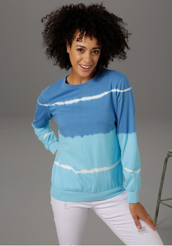 Aniston CASUAL Sweatshirt, im Streifen-Dessin mit leichtem Farbverlauf - NEUE KOLLEKTION kaufen