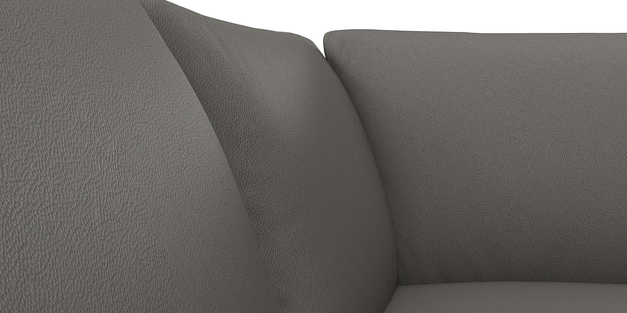 FLEXLUX Ecksofa »Fiore, L-Form«, schmale Armlehnen, Füße alufarben, B/T 234/225 cm, Kaltschaum im Sitz