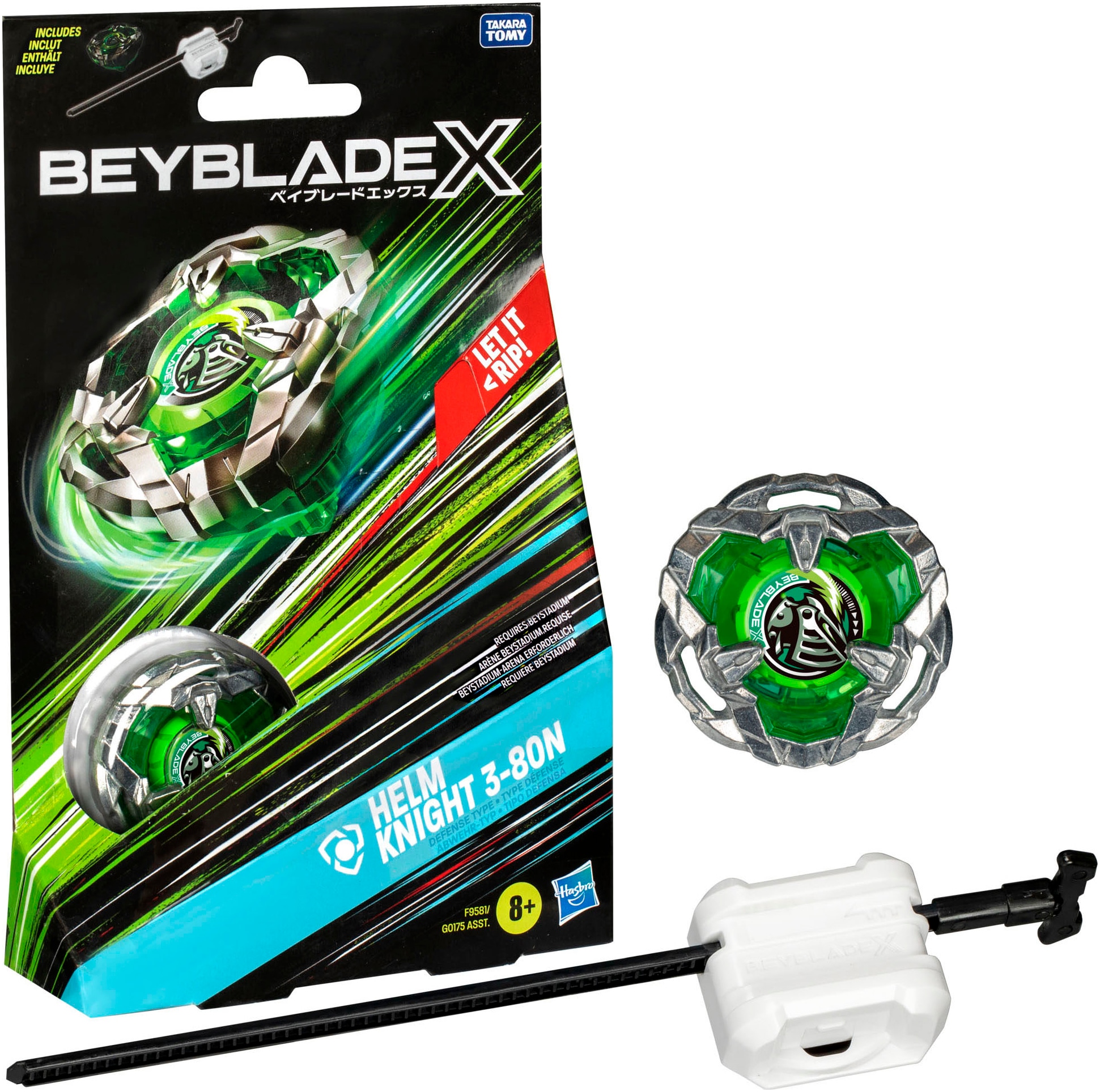 Hasbro Speed-Kreisel »Beyblade X Helm Knight 3-80N Starter Pack«